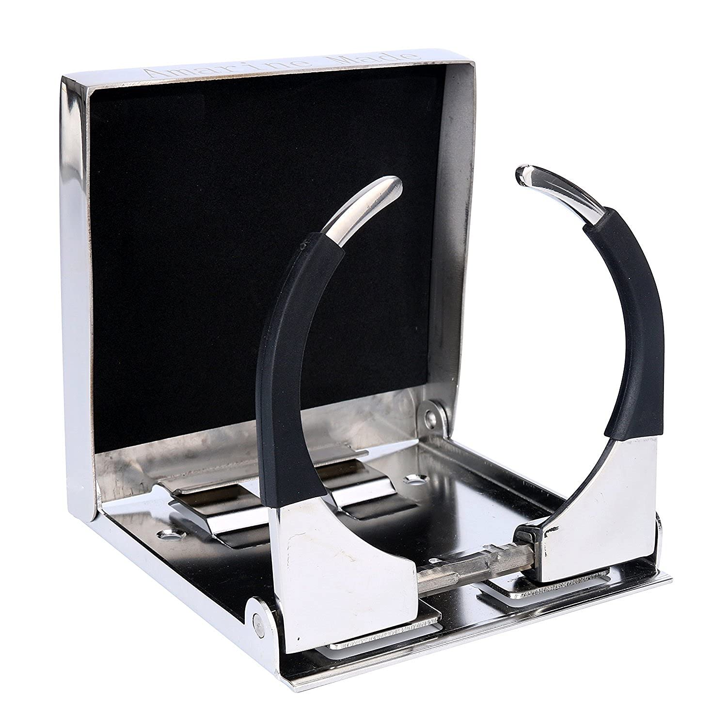 316 Stainless Steel Adjustable Folding Cup Holder for Boat, Marine, RV, Car - Durable Drink Holder for Outdoor, Camping, Travel & Road Trips