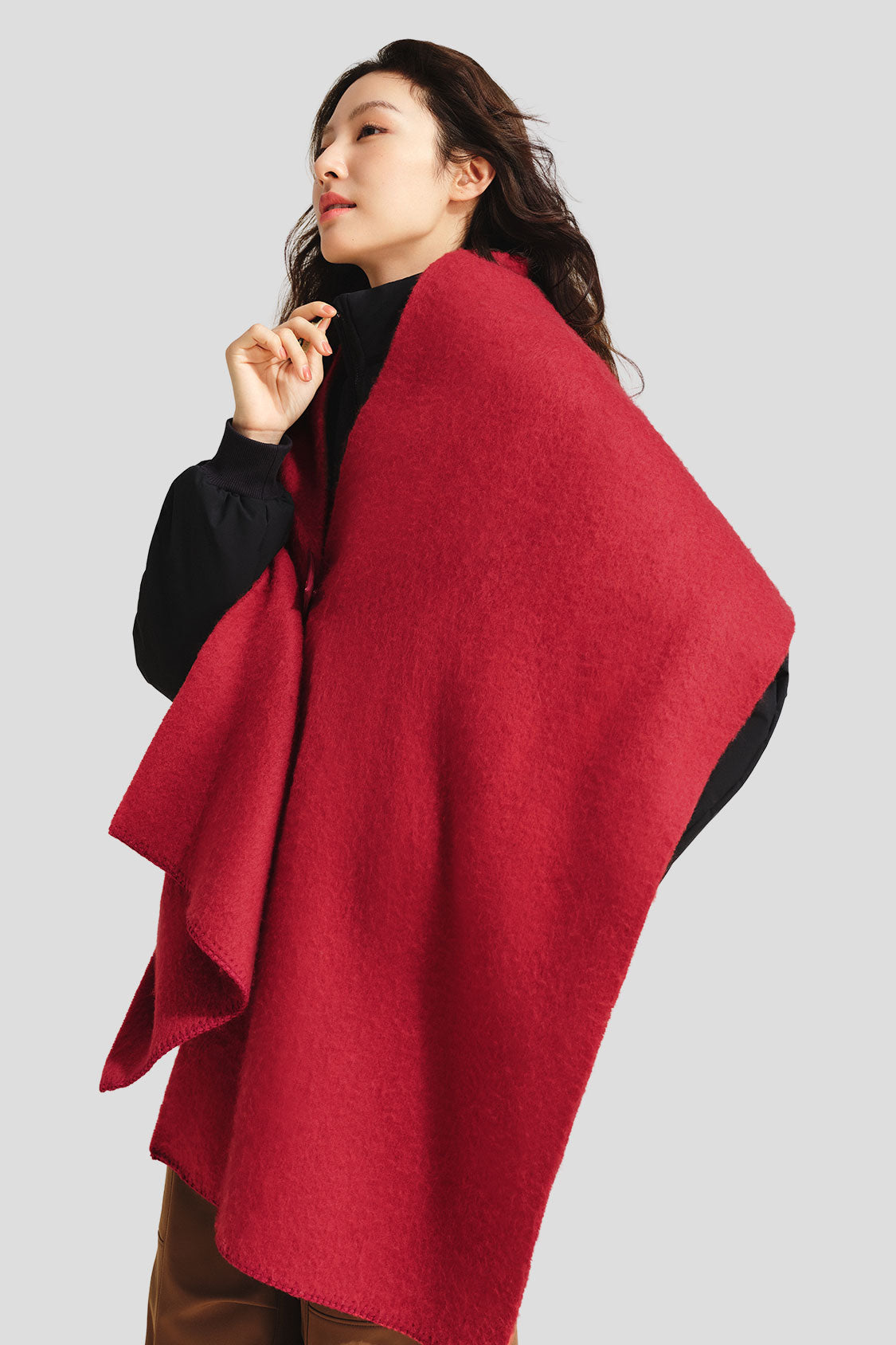 CozyWrap Women's Ultra Soft Insulated Shawl Scarf - Warm Winter Wrap for Outdoor Activities, Travel & Office Wear