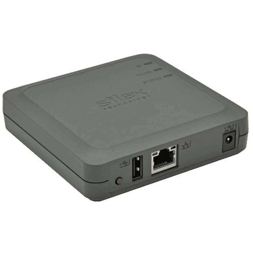 Silex DS-520AN Ethernet LAN Print Server - Grey | High-Speed Network Printing Solution for Office & Small Business | Compatible with Multiple Printers & Operating Systems
