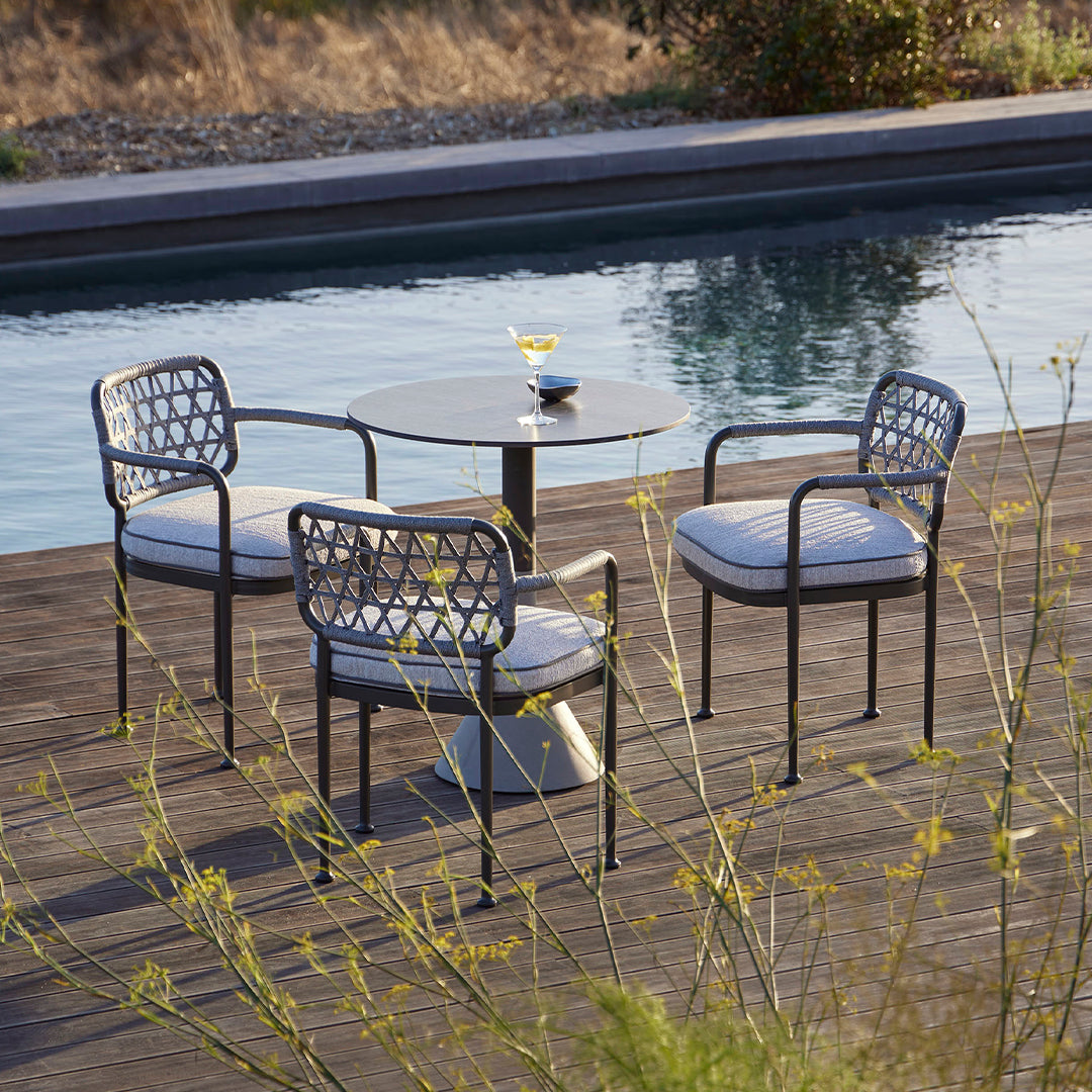 Curio Outdoor Dining Armchair - Weather-Resistant Patio Chair for Garden, Poolside & Restaurant Use