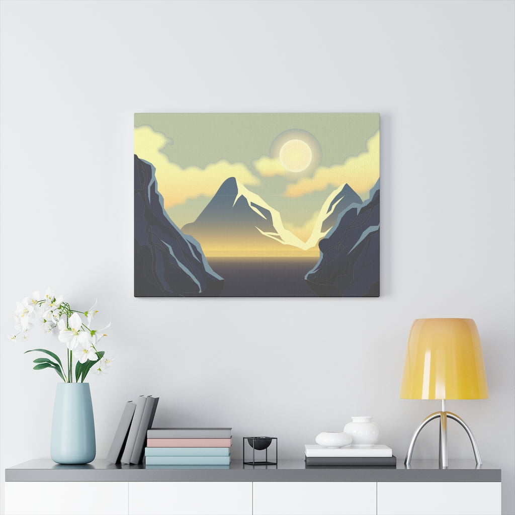 Scenic Mountain Wall Art Canvas - Modern Home Decor for Living Room & Bedroom - Perfect for Nature Lovers & Interior Design
