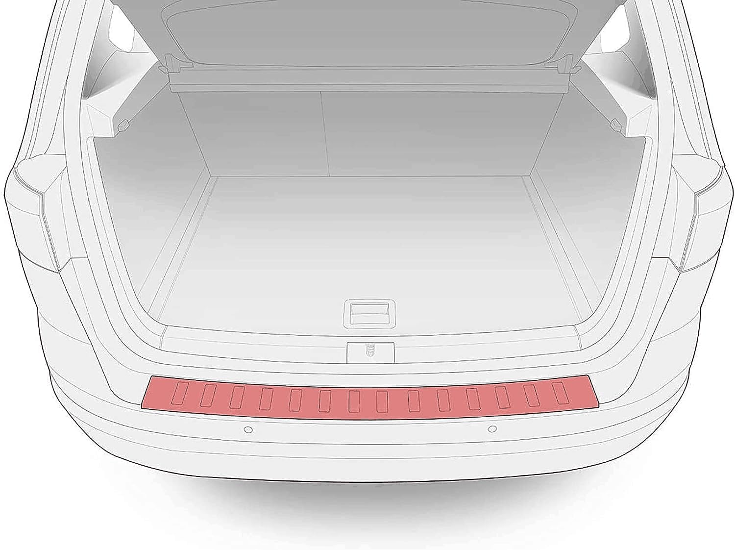 Stainless Steel Rear Bumper Protector for Honda Accord 2018-2022 - Durable Car Accessories Tailgate Trunk Guard with Anti-Scratch Design | Perfect for Parking Protection & Loading Cargo Safely