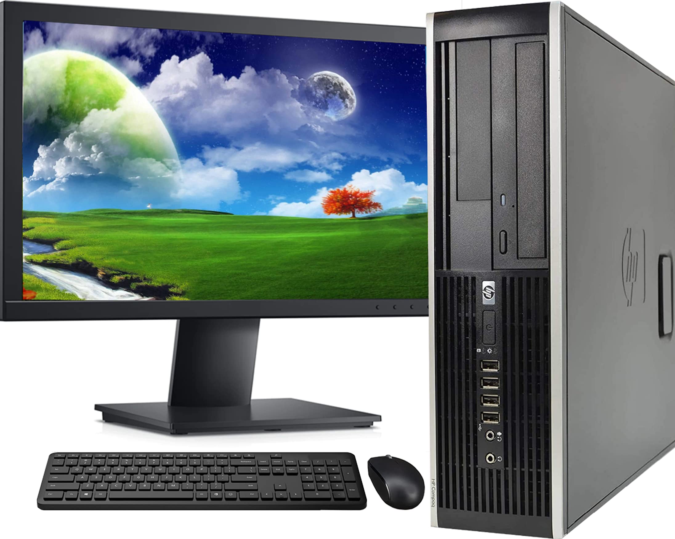 Renewed HP Elite 6300 Desktop Computer with Intel Core i7 3.4GHz, 16GB RAM, 512GB M.2 SSD, WiFi, Bluetooth, Wireless Keyboard & Mouse, 22