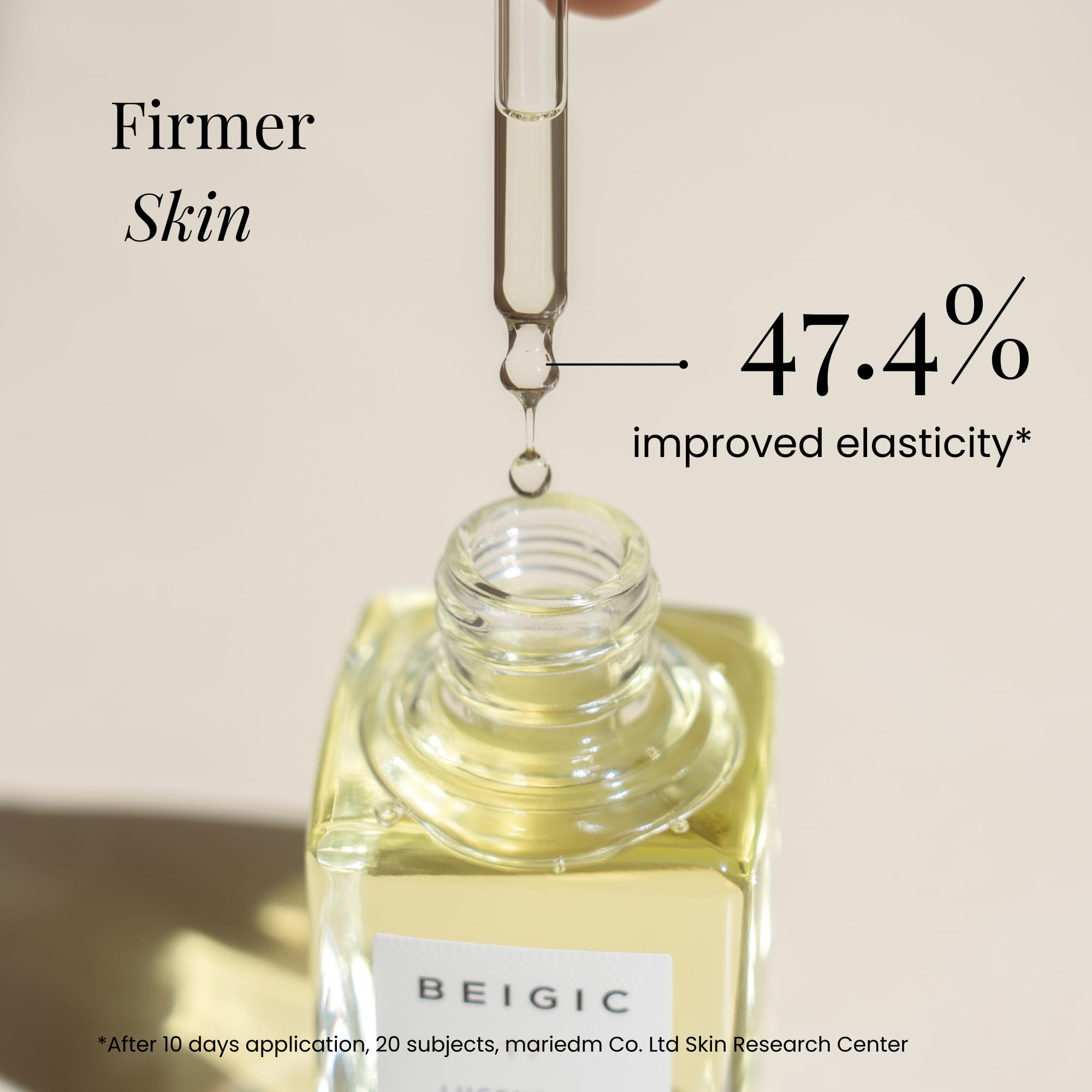 BEIGIC Lucent Oil - Korean Skincare Face Oil with Green Coffee Bean Oil, Argan Oil, Rosehip Oil & Squalane | Vegan Antioxidant Hydrating Firming Serum for Luminous & Glowing Skin (1.25 Fl. Oz) | Perfect for Night Routine, Dry Skin Care & Anti-Aging Treatment