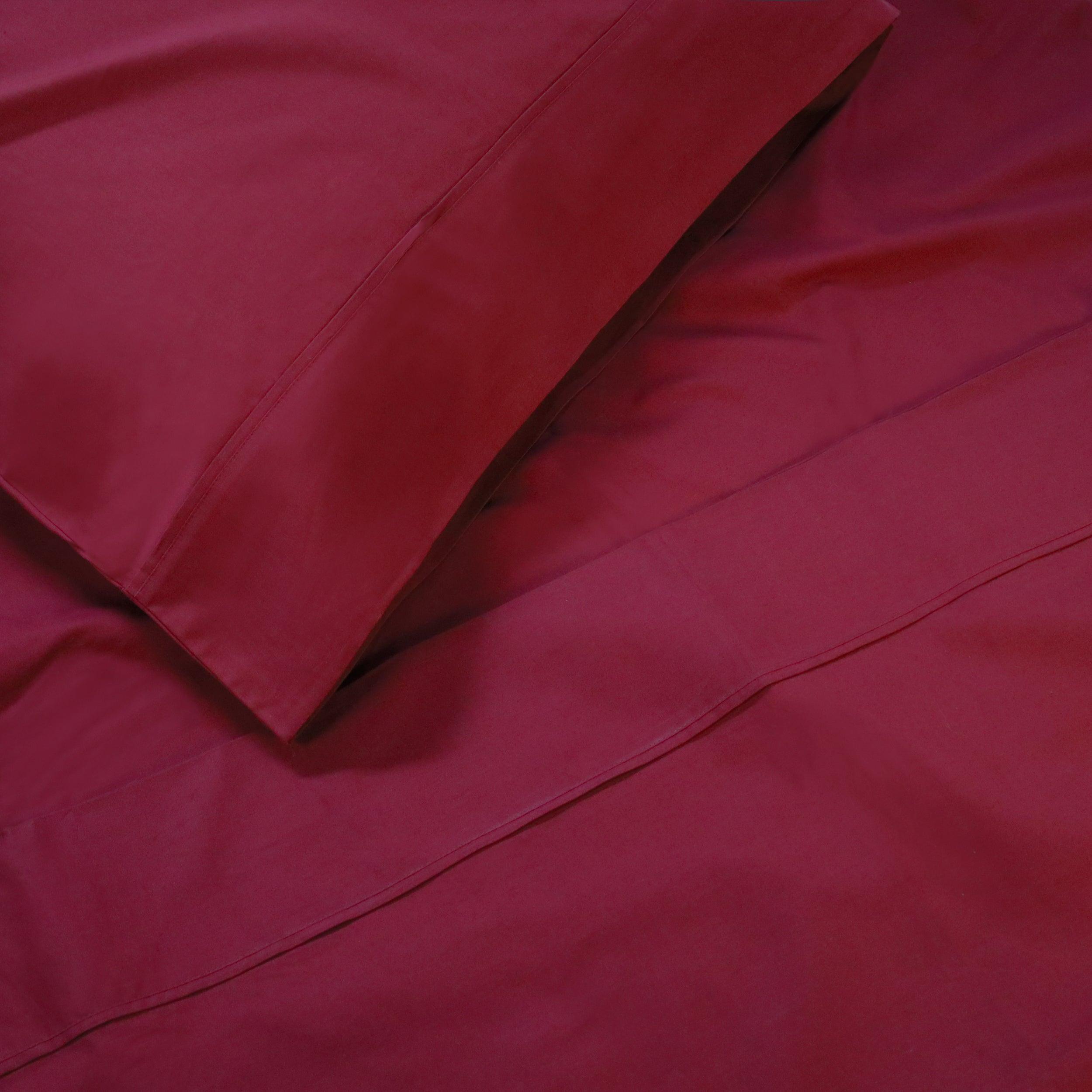 Premium 300 Thread Count 100% Cotton Percale Deep Pocket Sheet Set - Ultra Soft & Breathable for All-Season Comfort - Perfect for Queen, King, Twin & Full Size Beds