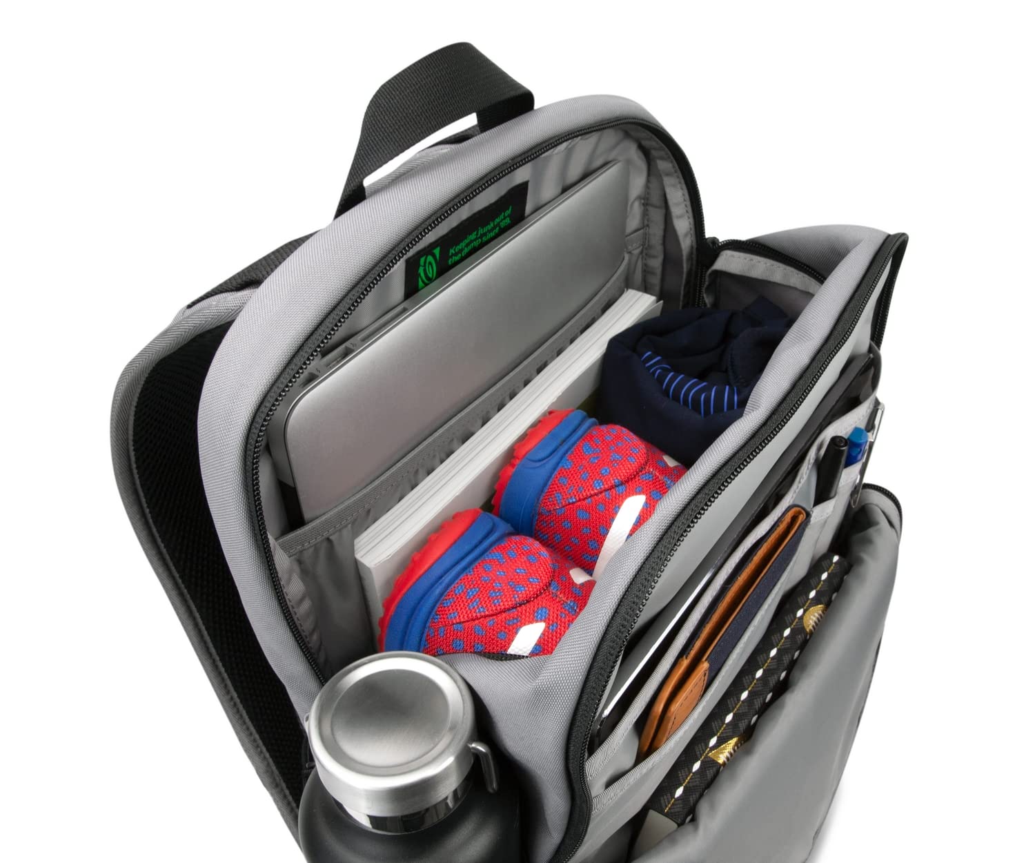Timbuk2 Parkside Laptop Backpack 2.0 - Eco-Friendly Gunmetal Gray Water-Resistant Work & Travel Backpack for Men & Women - Perfect for Office, Commuting & College Students