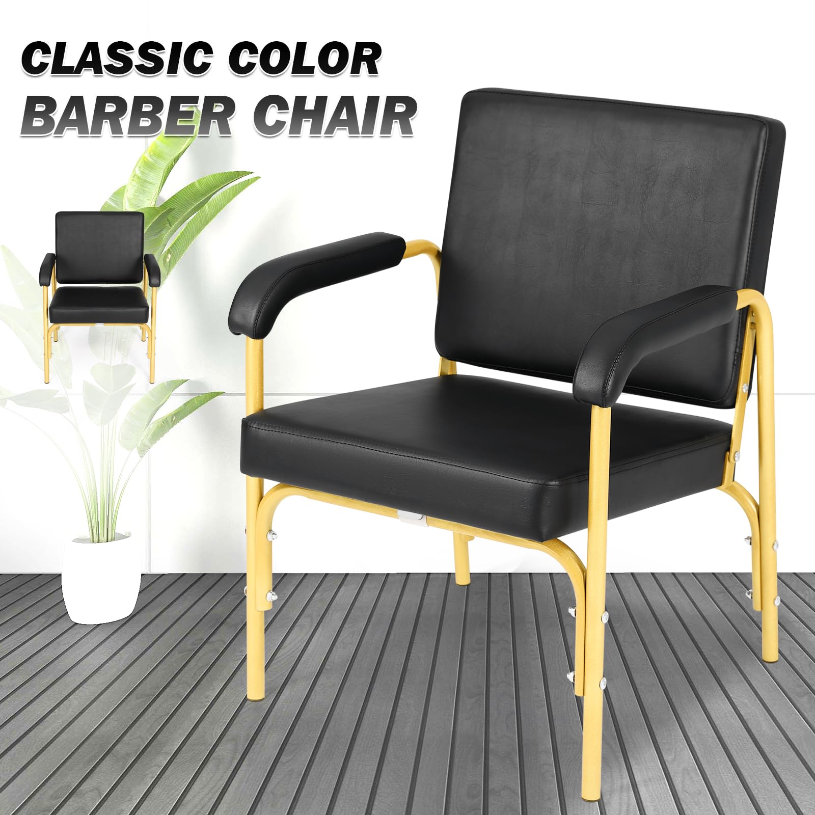 Premium Reclining Shampoo Chair for Salon & Spa - Professional Barber Stylist Chair with Auto Recline - Gold Beauty Equipment for Hair Washing, Styling & Relaxation - Perfect for Salons, Barbershops & Home Use