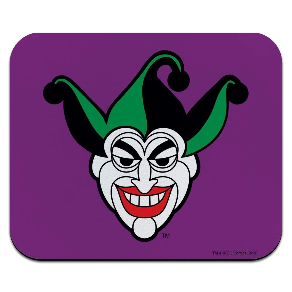 Batman Joker Symbol Low Profile Thin Gaming Mouse Pad - Non-Slip Rubber Base for PC, Laptop & Office Use - Perfect for Gamers & Professionals