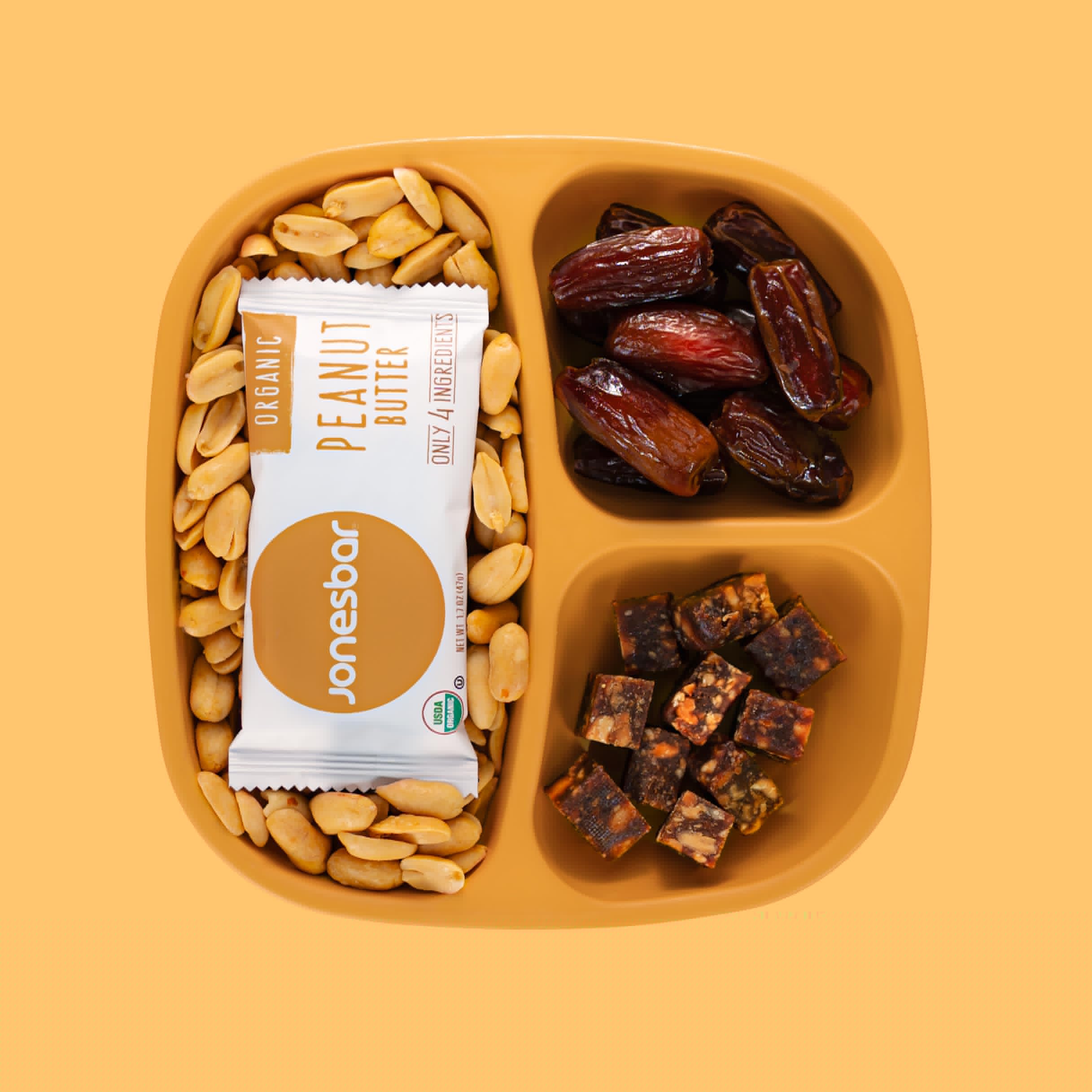 Organic Peanut Lovers Snack Bar (12 Count) - USDA Certified, Non-GMO, Vegan, Gluten Free, Kosher - Healthy On-the-Go Energy Bars for Hiking, Workouts & Office Snacks