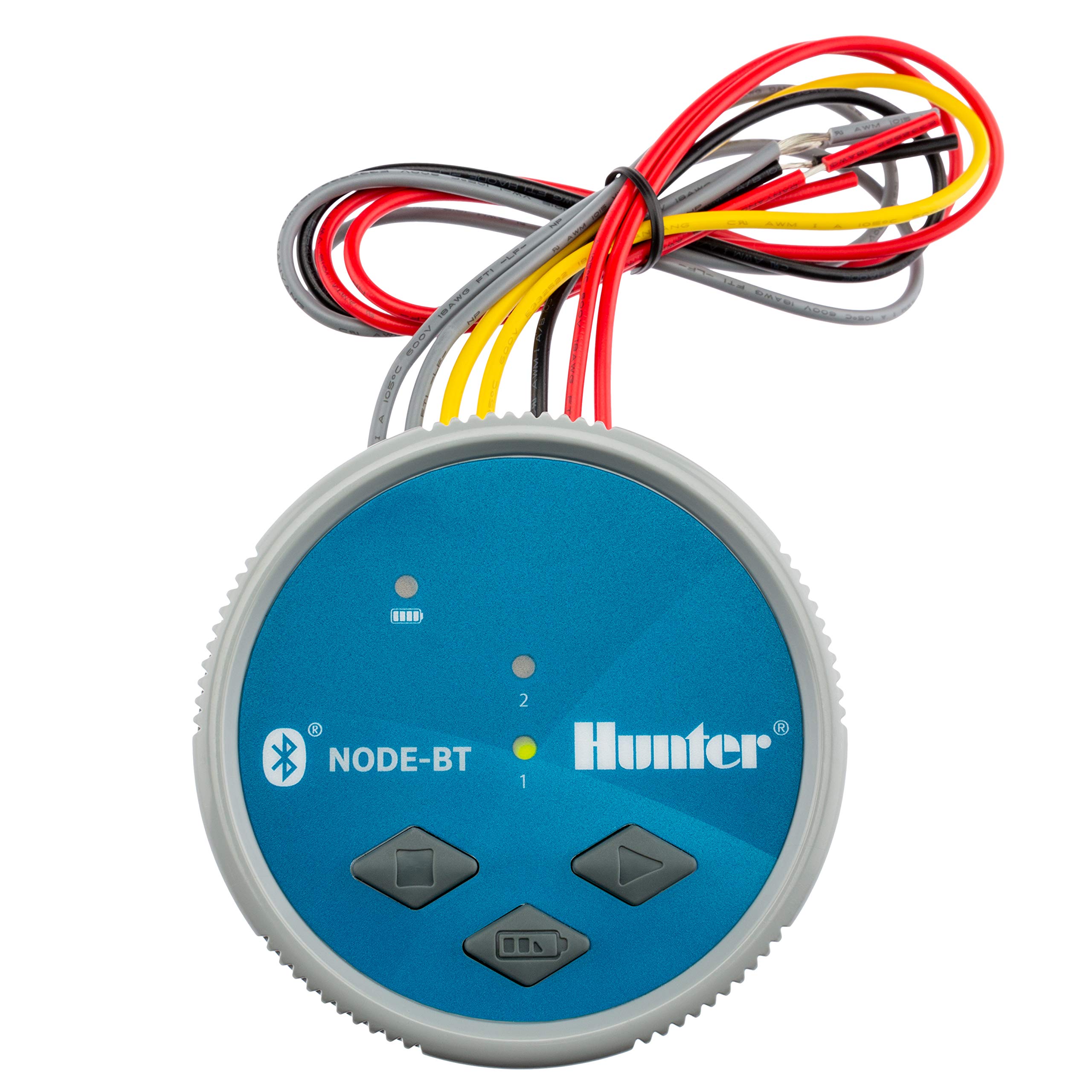 SPW Hunter Node-BT-200 Smart Irrigation Controller - 2 Zone Bluetooth Water Timer with Dual Station, 9V Battery Powered - Perfect for Lawn, Garden & Landscape Watering Systems