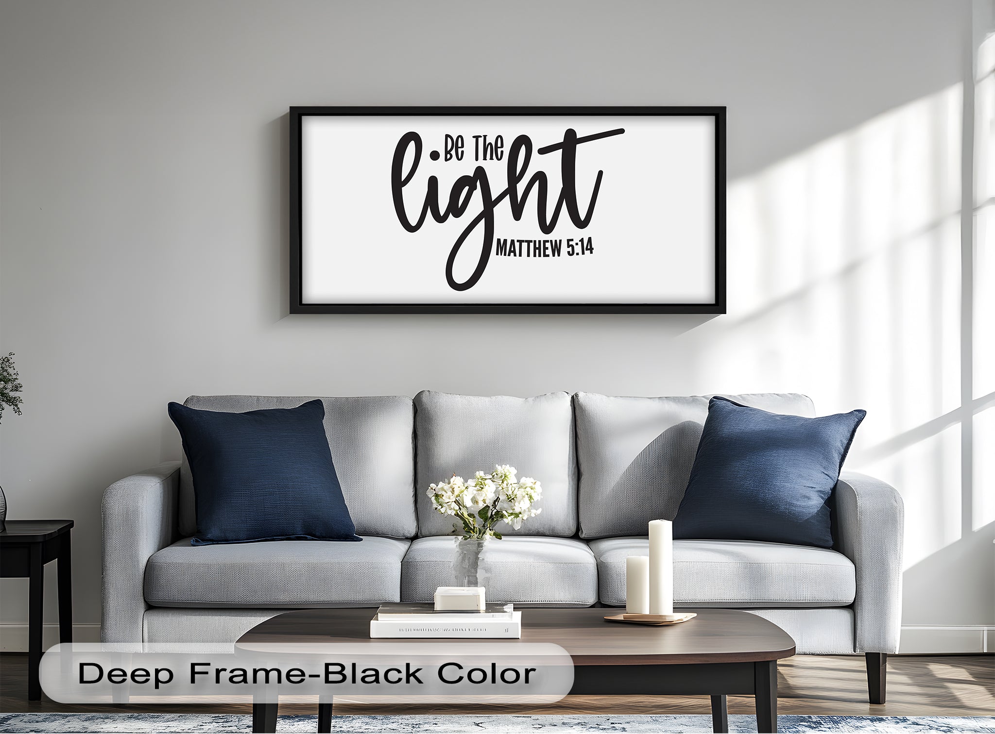 Be The Light - Matthew 5:14 Bible Verse Oil Painting - Christian Home Decor & Gift for Religious Inspiration