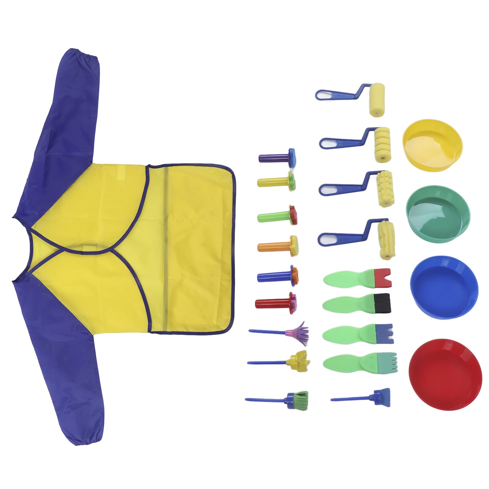 Early Learning Toddlers Paint Set - 12 Colorful DIY Craft Tools for Kids | Non-Toxic Washable Art Supplies for Home & Classroom Activities