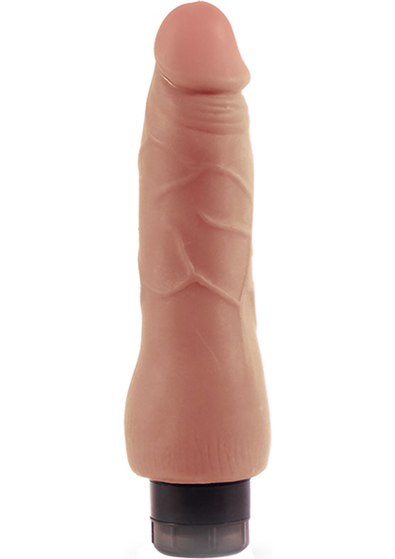 Au Naturel Tomas 9 Inch Vibrating Dildo - Realistic Caramel Skin Tone Silicone Sex Toy for Women & Couples - Perfect for Solo Play & Partnered Intimacy