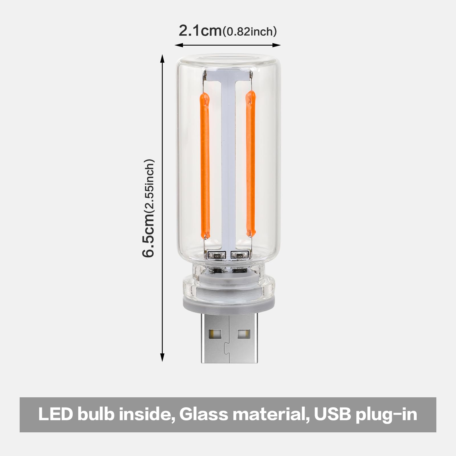 USB Retro Car Lamps - LED Interior Atmosphere Lights for Cars, Plug-in USB Automotive Night Light with Mini LED Bulb - Perfect for Car, Bedroom, Hallway Decoration (Green) | Enhance Your Vehicle & Home Ambience