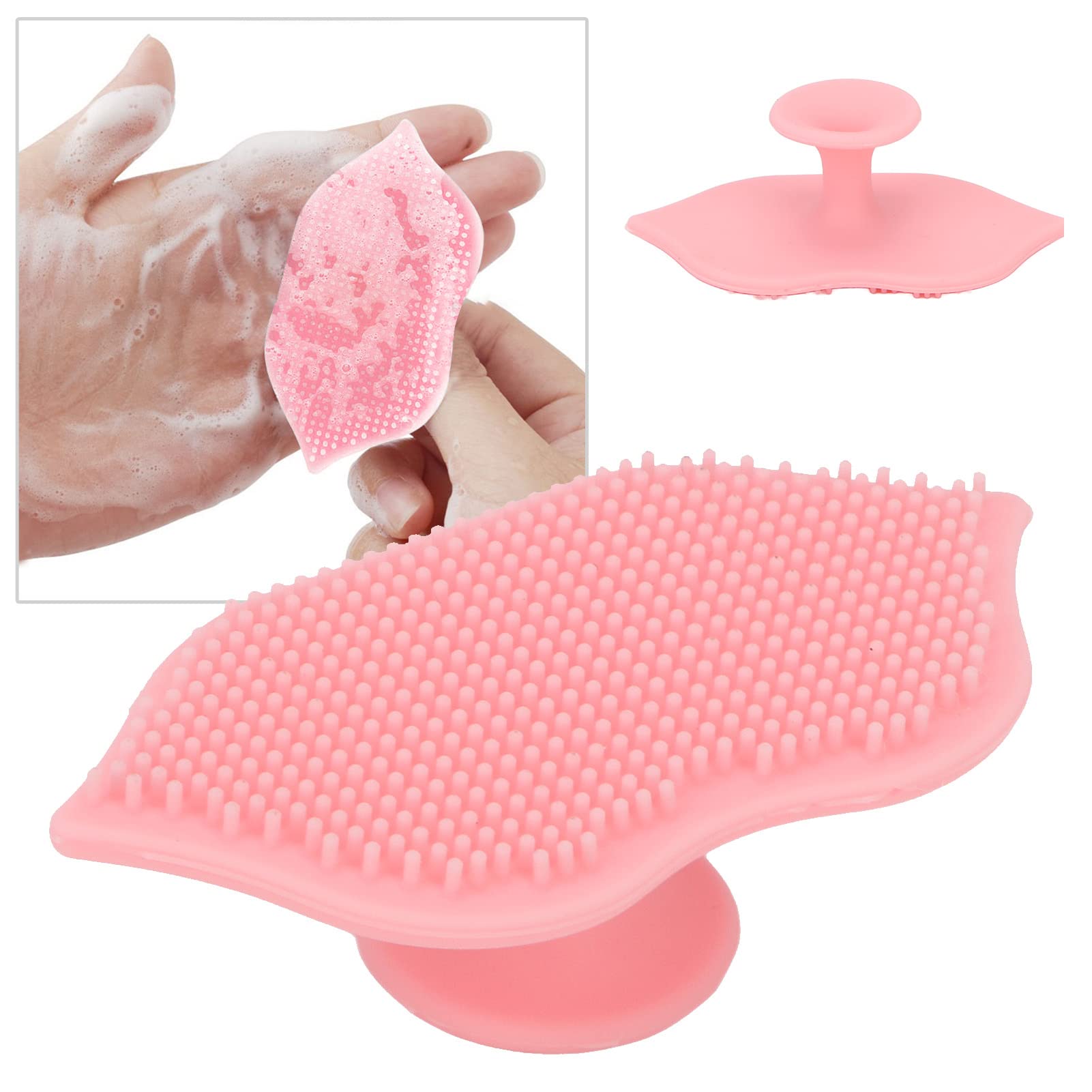 Professional Silicone Lip Exfoliating Brush - 5 Pack Soft Bendable Lip Scrubbers with Sucking Cup for Deep Cleansing & Skin Care | Perfect for DIY Lip Scrubs, Spa Treatments & At-Home Beauty Routines