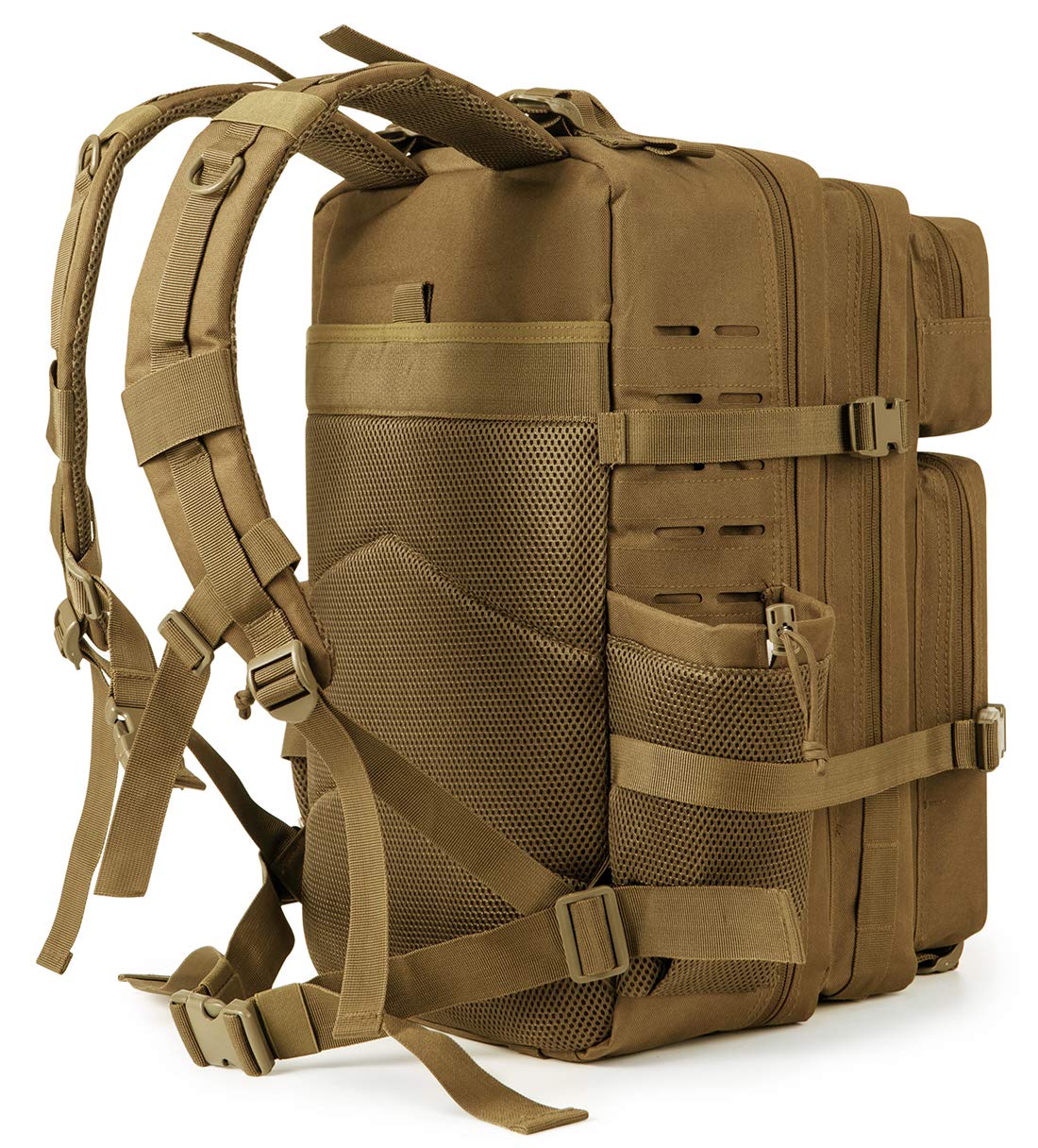 QT&QY 25L/35L/45L Tactical Backpack for Men - Military Molle Rucksack with Water Bottle Holder - Durable 3-Day Bug Out Bag for Hiking, Camping & Outdoor Survival Gear