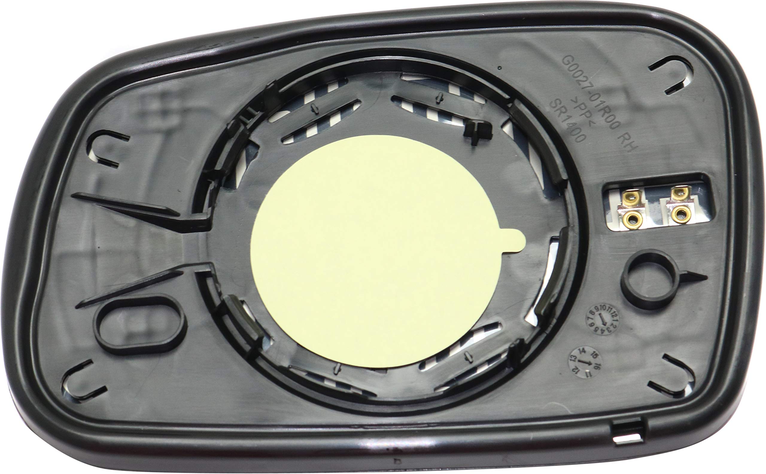 Kool-Vue Replacement Heated Mirror Glass for 2006-2011 Honda Civic Coupe - Passenger Side with Backing Plate | Perfect for Winter Driving & Enhanced Visibility