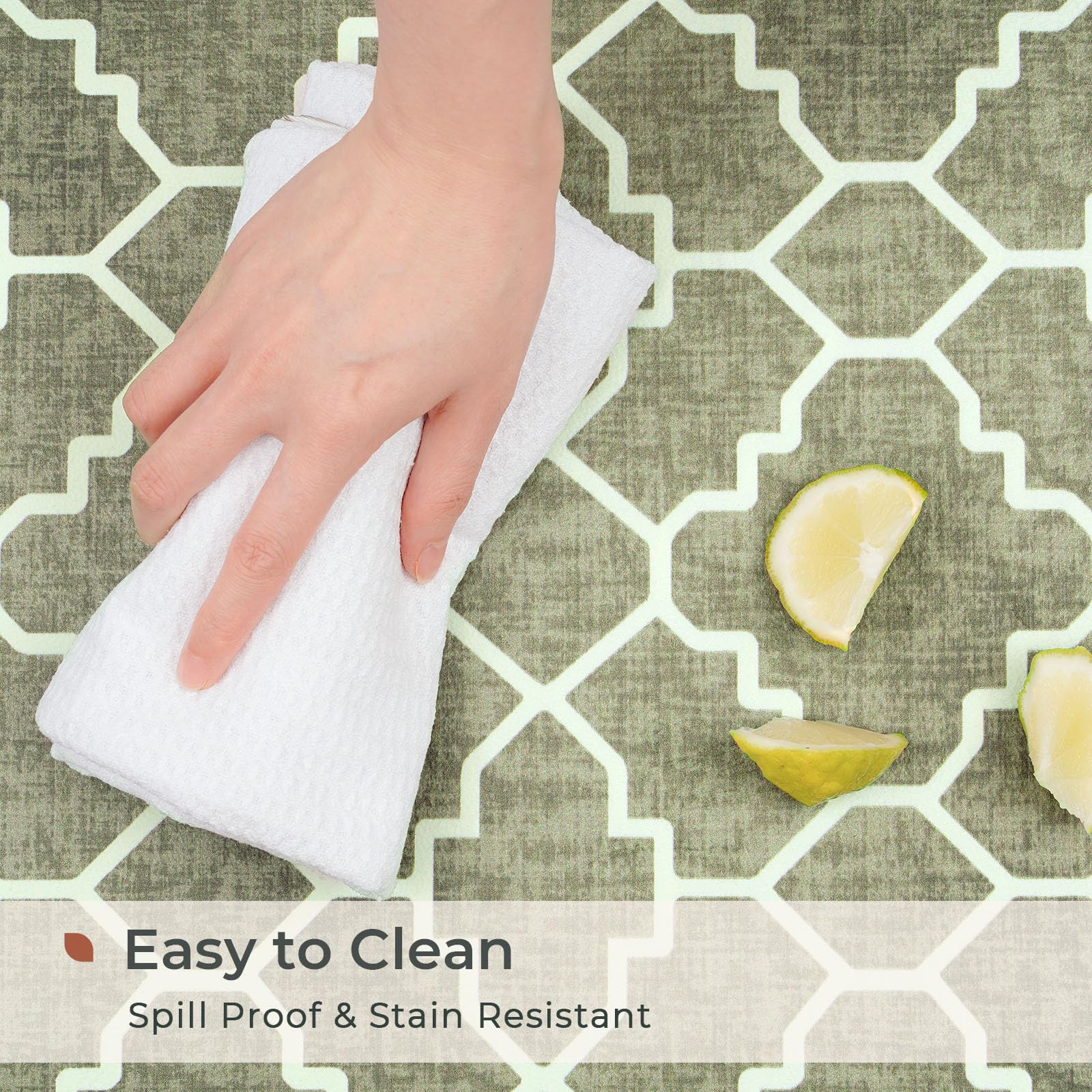 FRESHMINT Trellis Kitchen Mat - 0.47