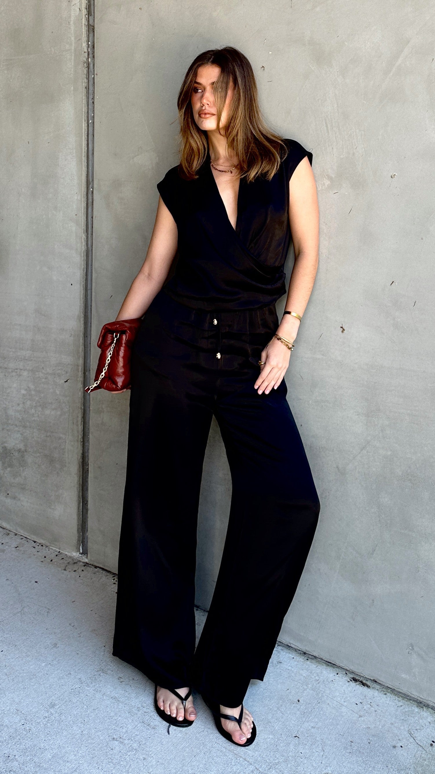 Brylee Women's Black Stretch Pants - Comfortable & Stylish for Work, Travel & Casual Wear