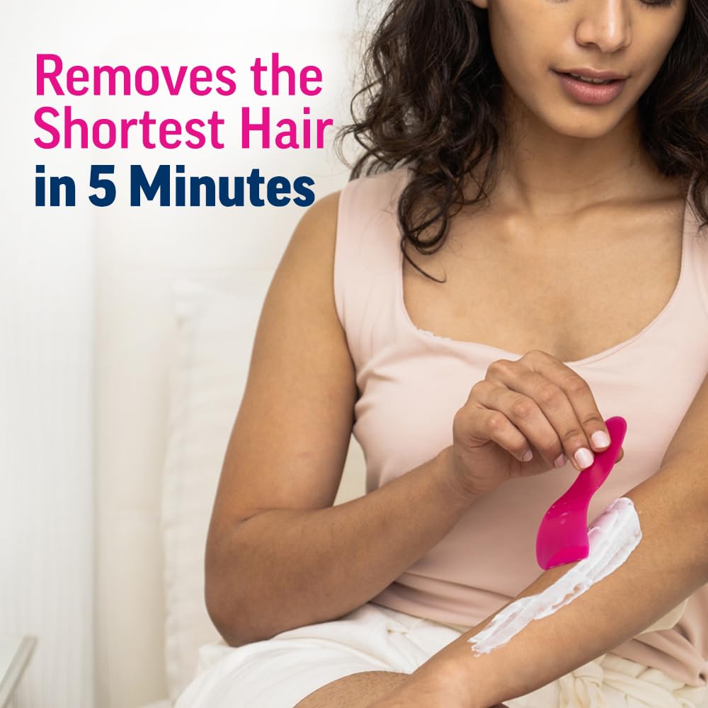 Veet Pure Hair Removal Cream for Women - No Ammonia Smell, Normal Skin - 50g | Long-Lasting Smoothness for Legs, Underarms, Bikini Line & Arms | 2x Longer Lasting than Shaving | Gentle & Effective Hair Removal at Home