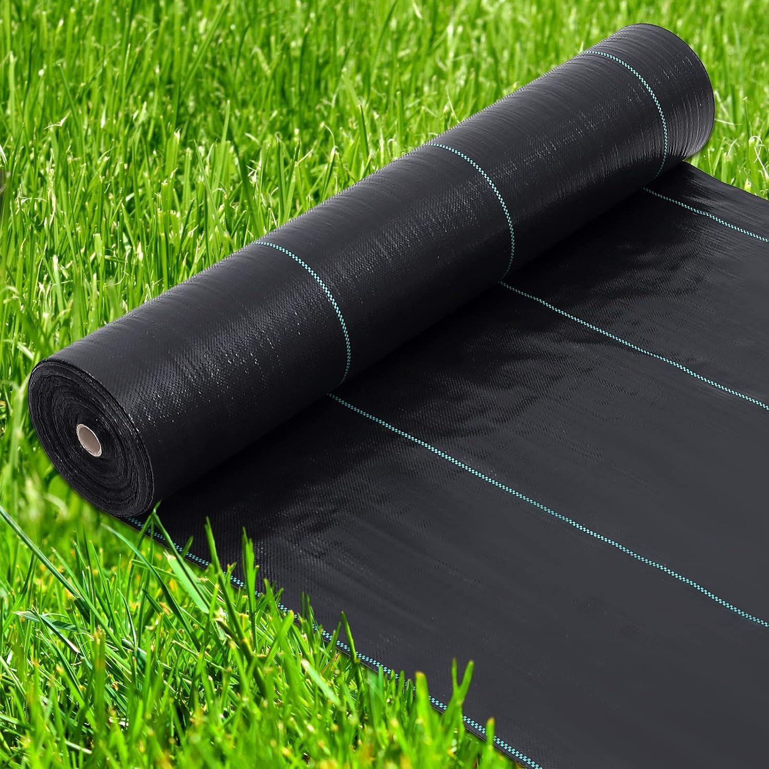 GARVEE 3.24oz 3-Pack 300ft Weed Barrier Fabric - Heavy Duty Landscape Mat for Gardening, Lawn Care & Weed Control | Perfect for Flower Beds, Vegetable Gardens & Under Deck Protection