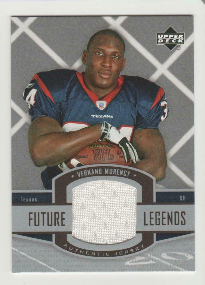 2005 Upper Deck Legends Future Legends Jersey #VM Vernand Morency NFL Football Trading Card - Rare Collectible Sports Memorabilia for Fans and Card Collectors - Perfect for Display, Investment, and Fantasy Football Enthusiasts