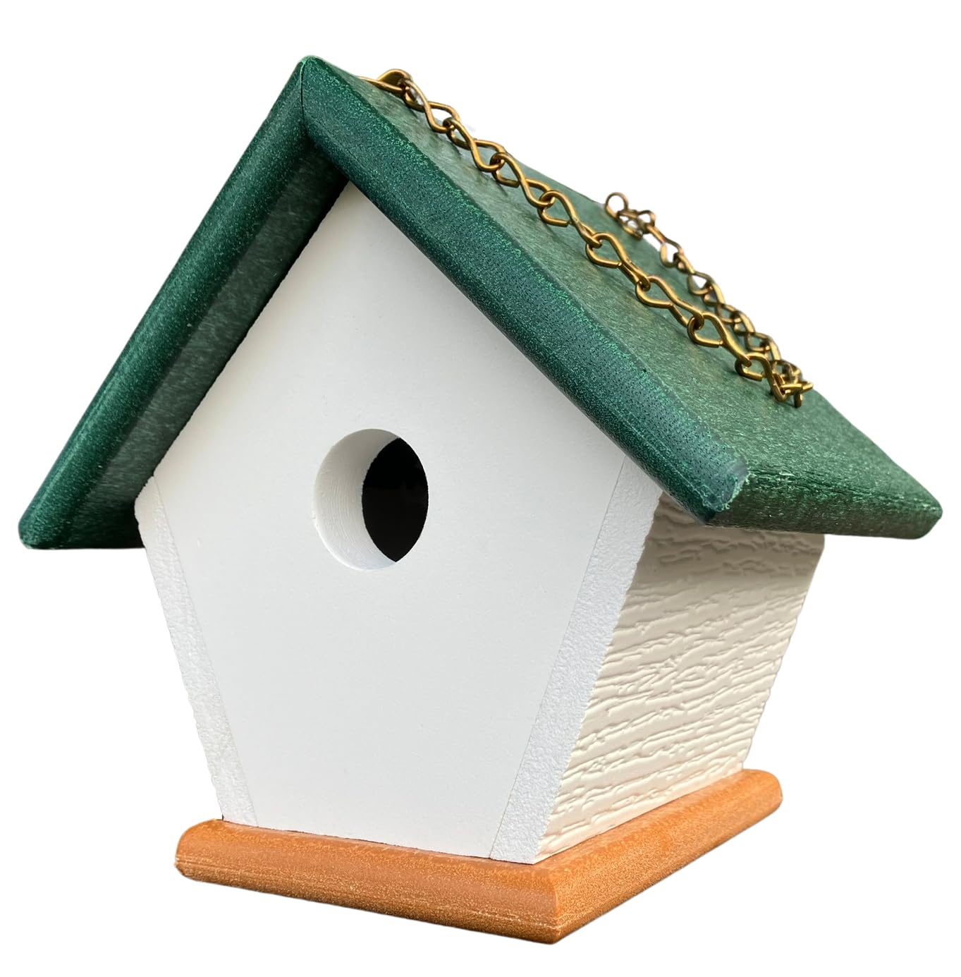 HomePro Garden Hanging Wren House - Durable Forest Green Poly Lumber Outdoor Birdhouse for Backyard, Patio & Garden Decor | Attracts Wild Birds for Natural Pest Control