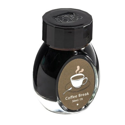 Colorverse Coffee Break Fountain Pen Ink - 30ml Bottle for Writing, Journaling & Calligraphy | Premium Ink for Artists & Writers