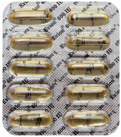 30 Evion Vitamin E 600mg Capsules for Glowing Skin, Strong Hair & Nails - Antioxidant Supplement for Acne Treatment & Beauty Care - Perfect for Daily Skincare & Hair Growth Routine
