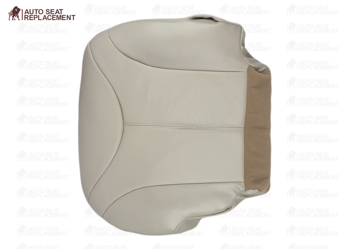 2000-2002 GMC Yukon XL 1500/2500 SLT Front Bottom Seat Covers - Tan Leather (Driver & Passenger Side) - Perfect for Car Interior Protection & Comfort Upgrade