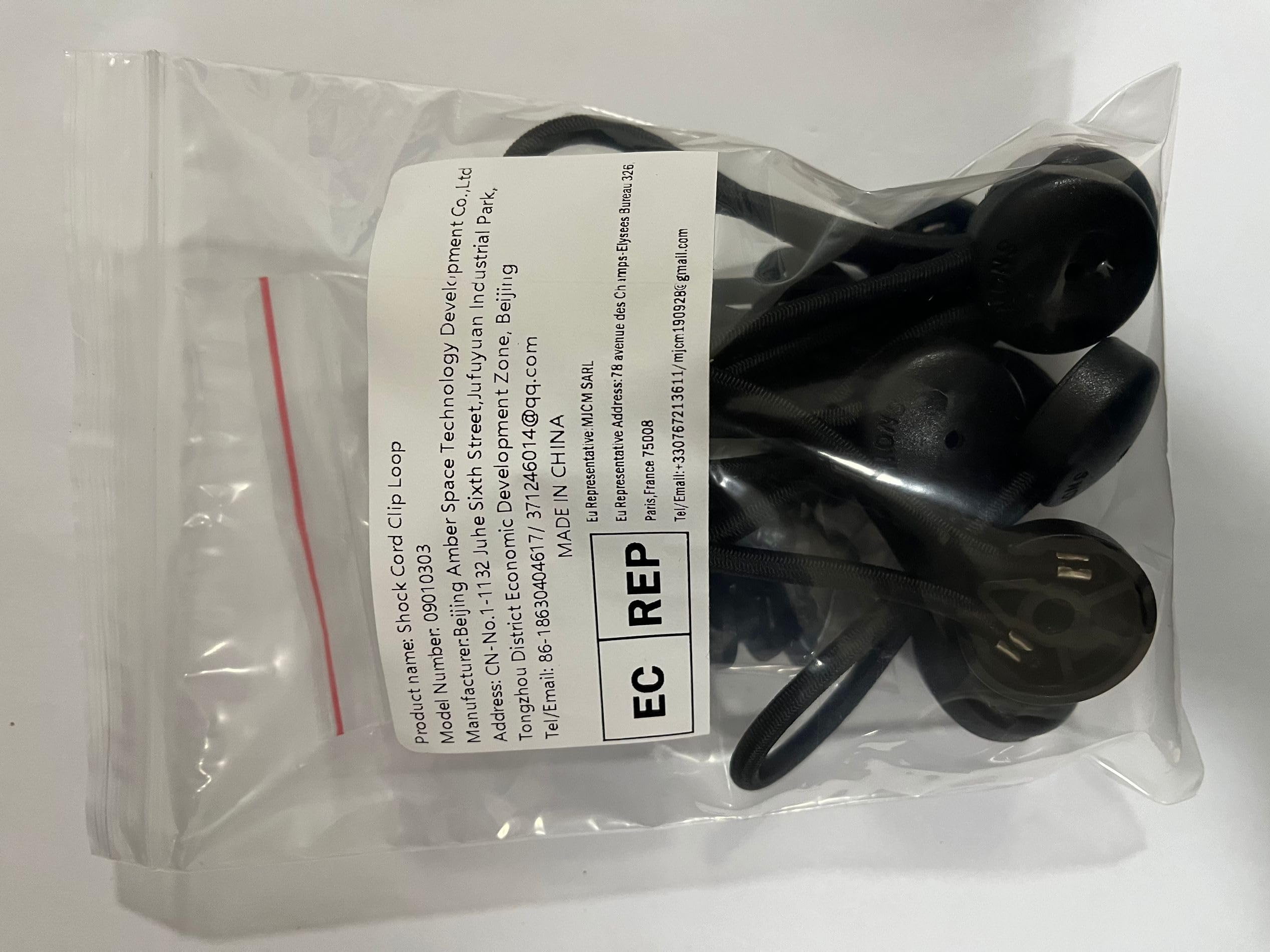 10 Sets Heavy Duty Bungee Shock Cord Clips with Knobs - Adjustable Pull Tie Down Straps for Tarp, Boat, Truck, RV & Car Covers - Marine Grade Black Elastic Fasteners (Perfect for Camping, Boating & Outdoor Storage)