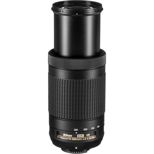 Nikon AF-P DX NIKKOR 70-300mm f/4.5-6.3G ED VR Lens for Nikon DSLR Cameras - Perfect for Wildlife, Sports & Travel Photography