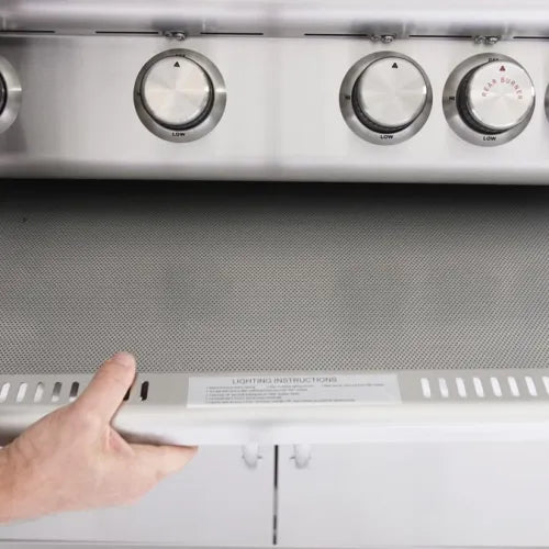 Blaze Drip Tray Flame Guard - Heavy Duty Stainless Steel Grease Catcher for Gas Grills & BBQs - Perfect for Backyard Cookouts, Camping & Outdoor Cooking
