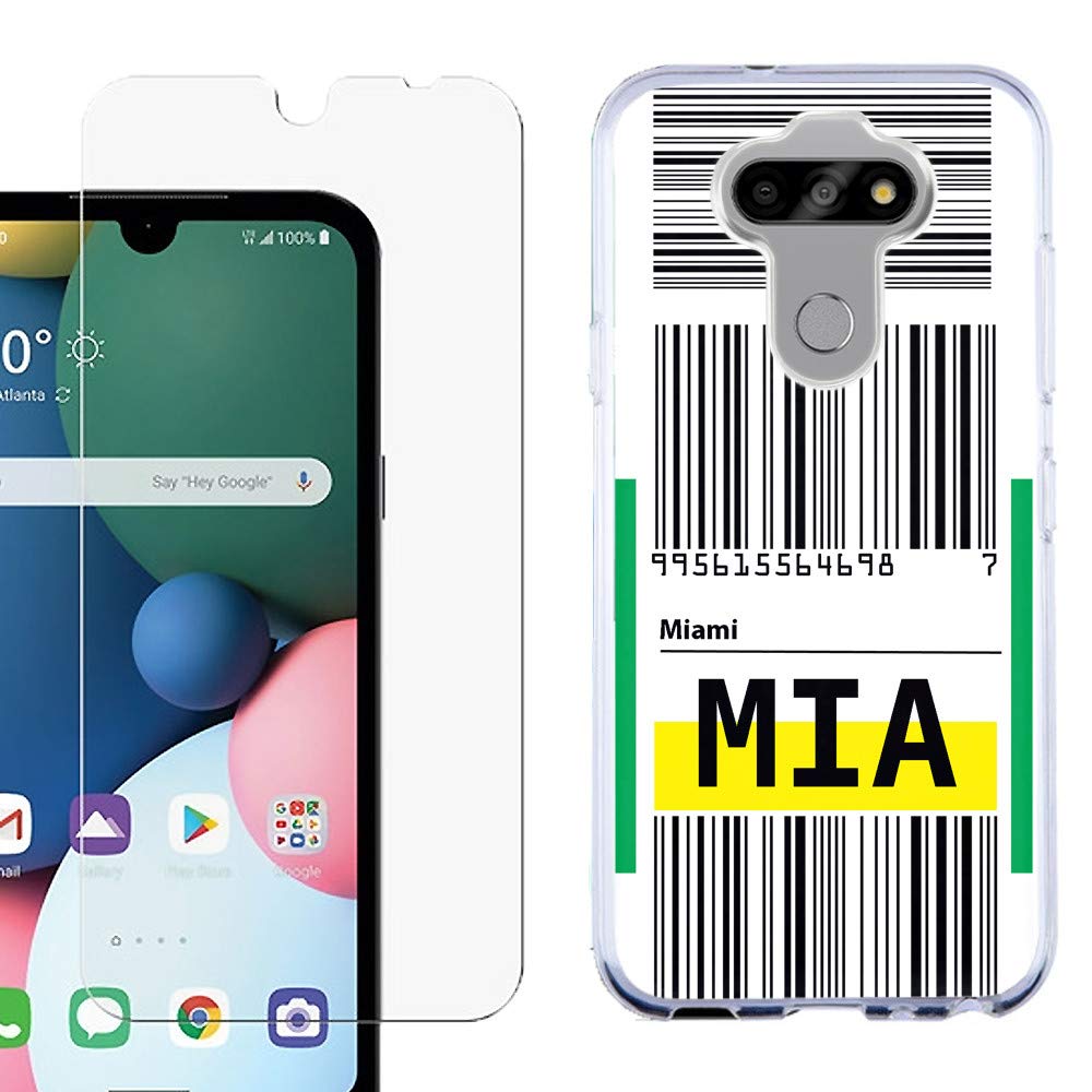 Slim-Fit TPU Case for LG Tribute Monarch with Screen Protector - Travel & Airport Use