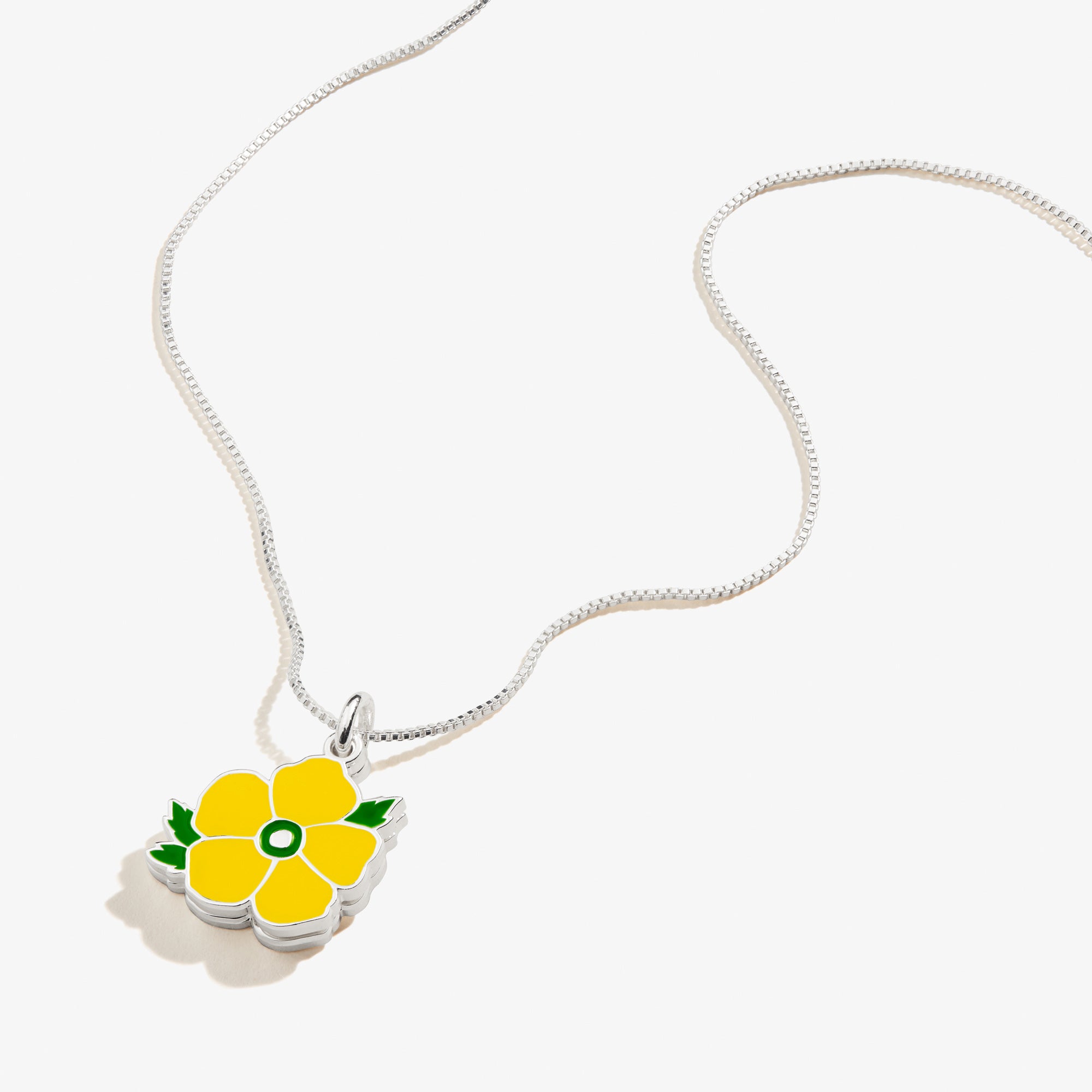 Buttercup Flower Necklace - 'Find Joy In Every Moment' Inspirational Jewelry for Women, Perfect Gift for Birthday, Anniversary & Everyday Wear