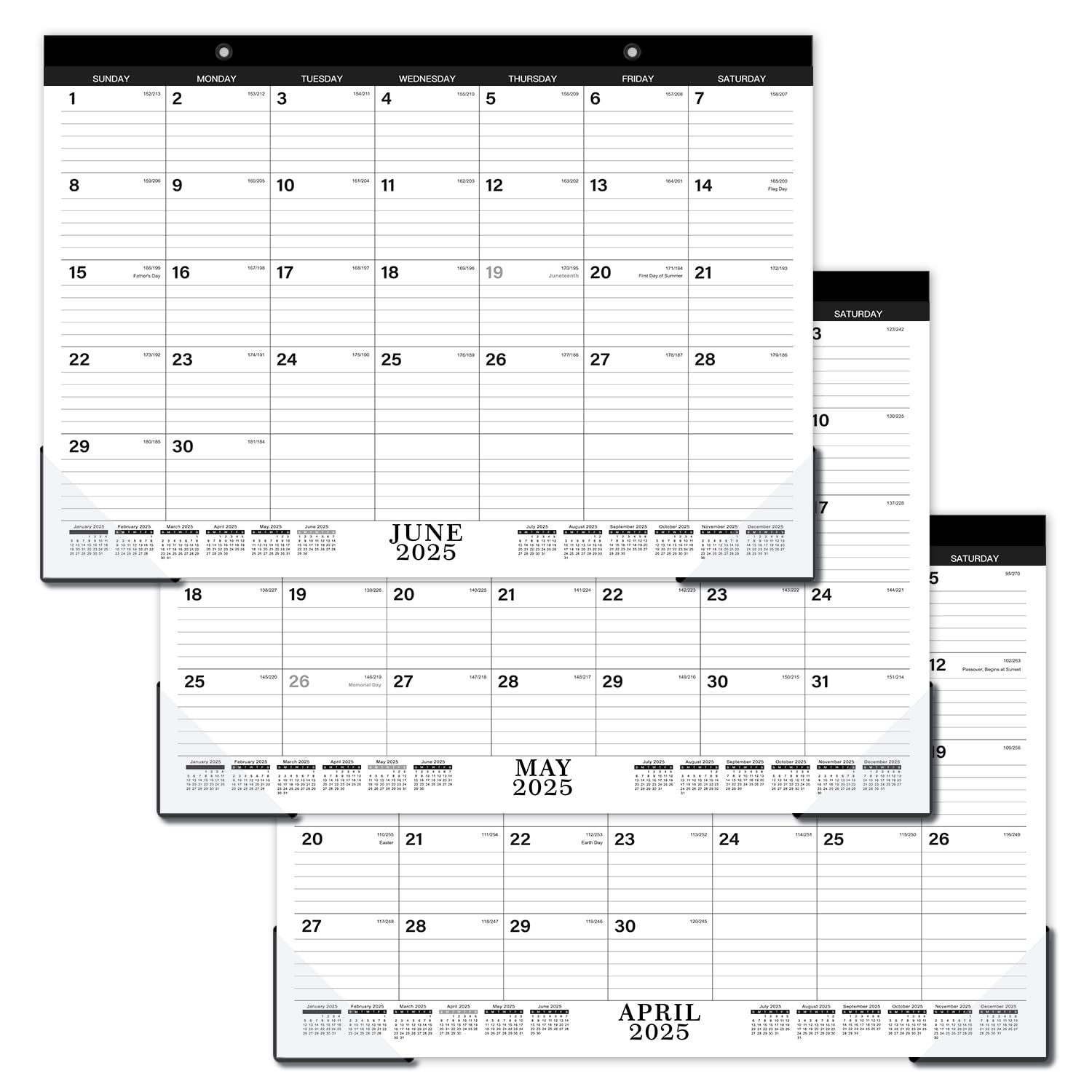 2024-2025 Monthly Desk Calendar - 17