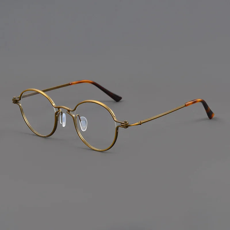Stylish Aimee Unisex Full Rim Round Titanium Acetate Eyeglasses Frame 185895 | Lightweight & Durable | Perfect for Reading, Work & Everyday Wear