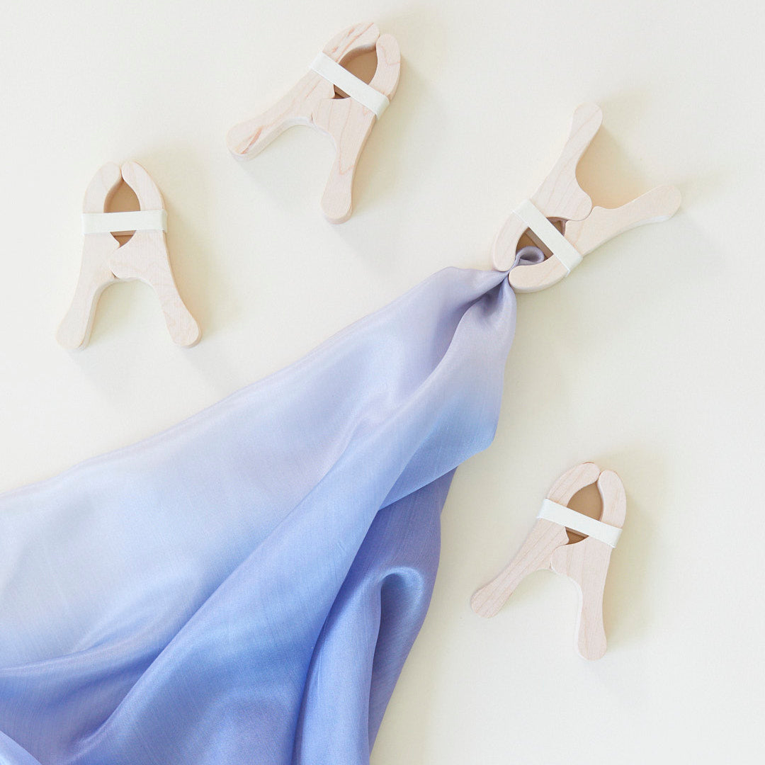 Sarah's Silks Fort Kit - Play Silk Tents for Kids, DIY Indoor Playhouse & Creative Pretend Play - Perfect for Imaginative Play, Reading Nooks & Sensory Play Spaces