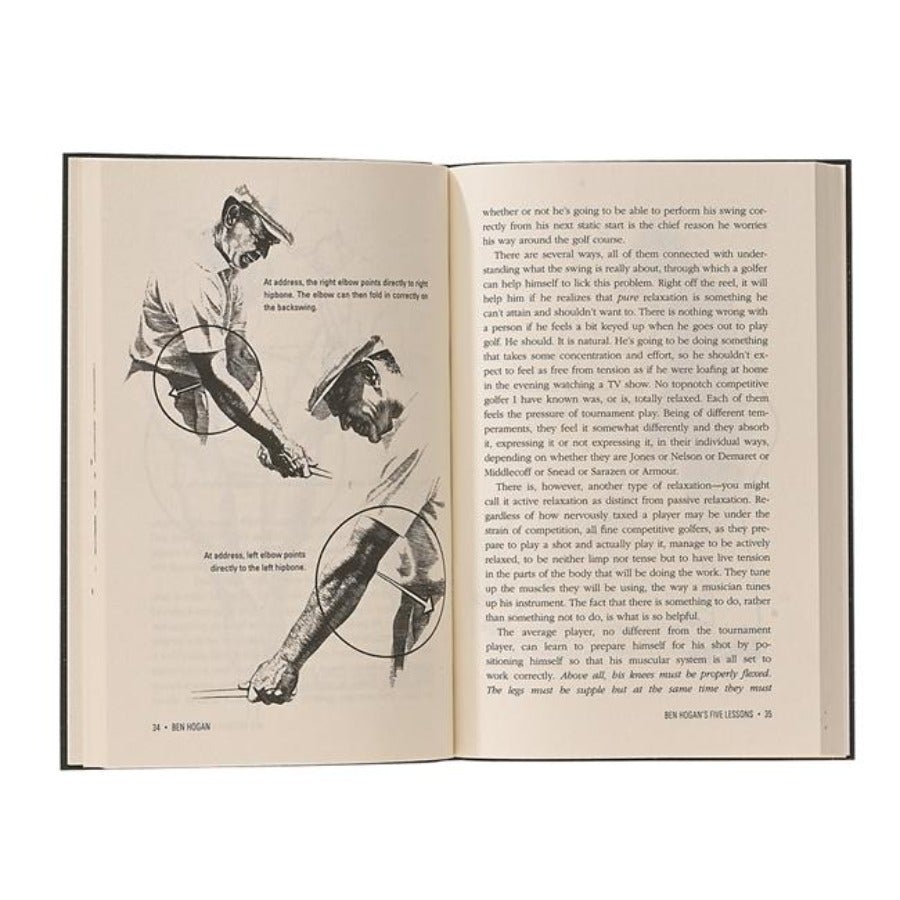 Ben Hogan's Five Lessons: The Modern Fundamentals of Golf - Premium Leather Bound Edition | Perfect for Golf Enthusiasts & Collectors