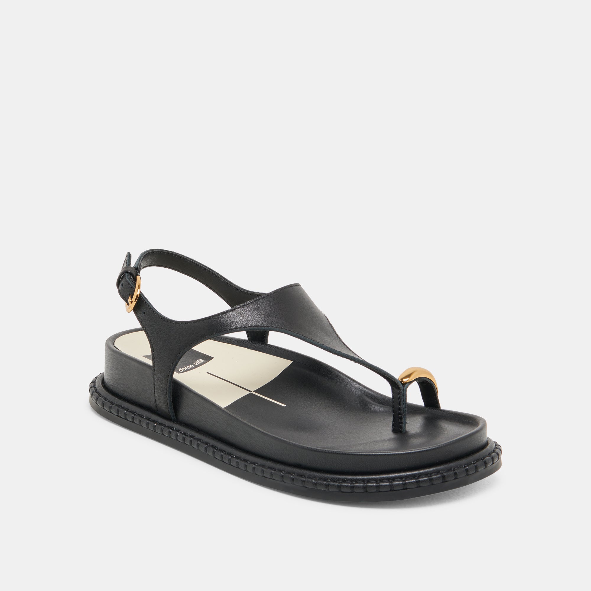 Stefan Black Leather Sandals for Women - Comfortable & Stylish Summer Footwear - Perfect for Beach, Vacation, and Casual Outings