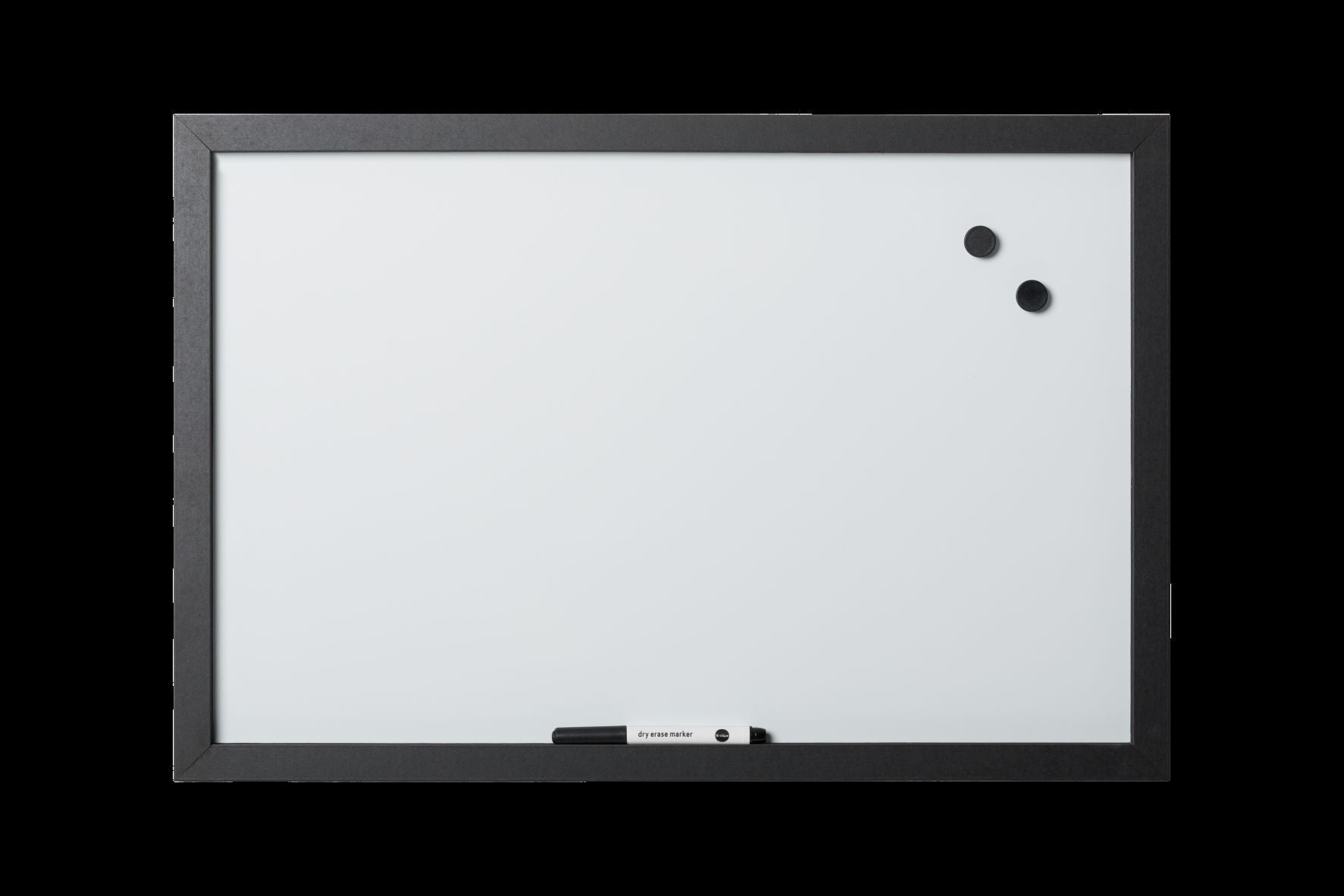 Premium Magnetic Dry Erase Whiteboard with Black Frame - Perfect for Office, Classroom, and Home Use
