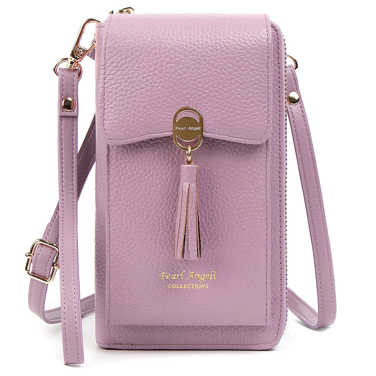 Women's RFID Blocking Leather Crossbody Phone Bag - Anti-Theft Wallet Purse with 2 Adjustable Straps | Perfect for Travel, Shopping & Everyday Use