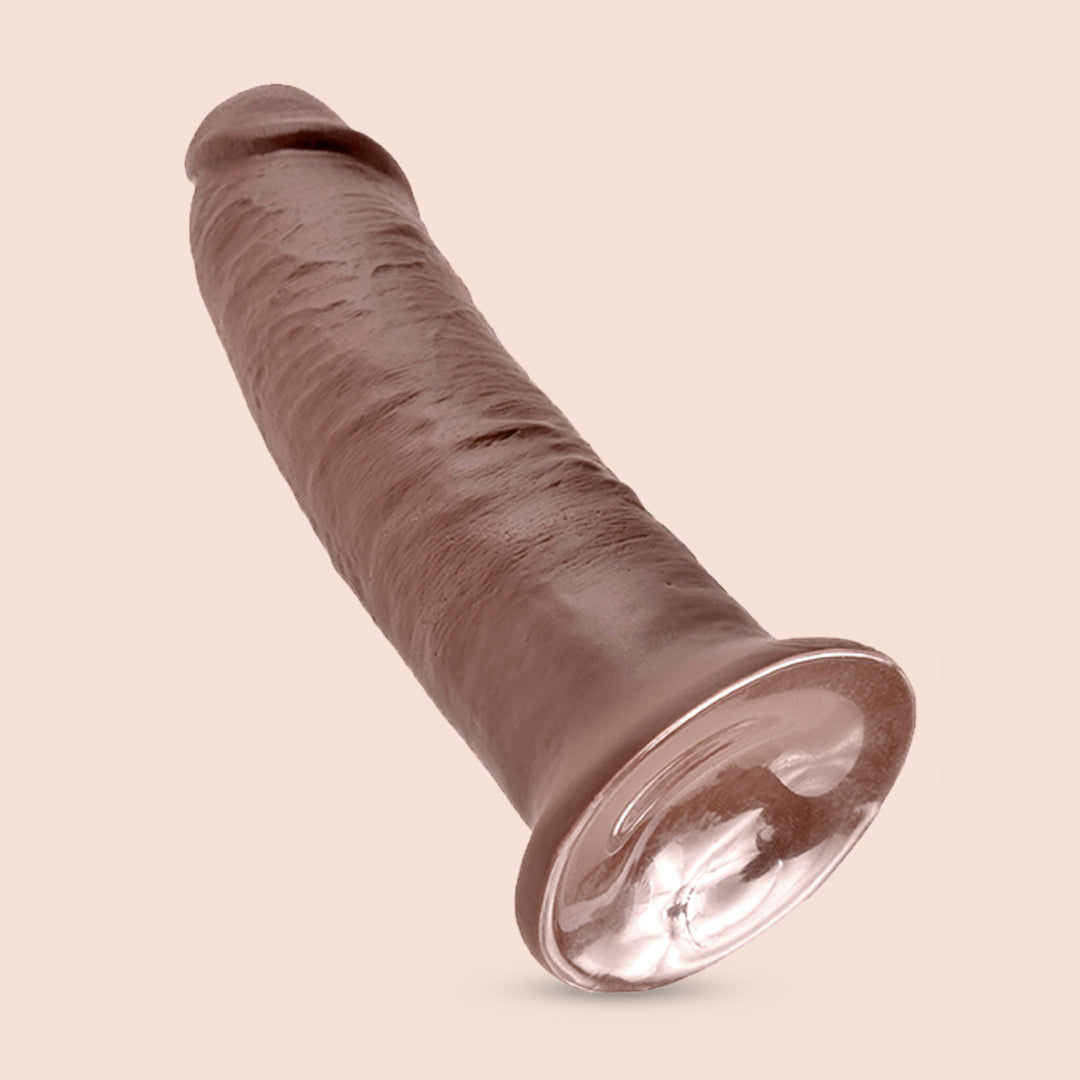 King Cock Ultra Realistic 10 Inch Dildo - Lifelike Silicone Adult Toy for Solo Play & Couples Intimacy