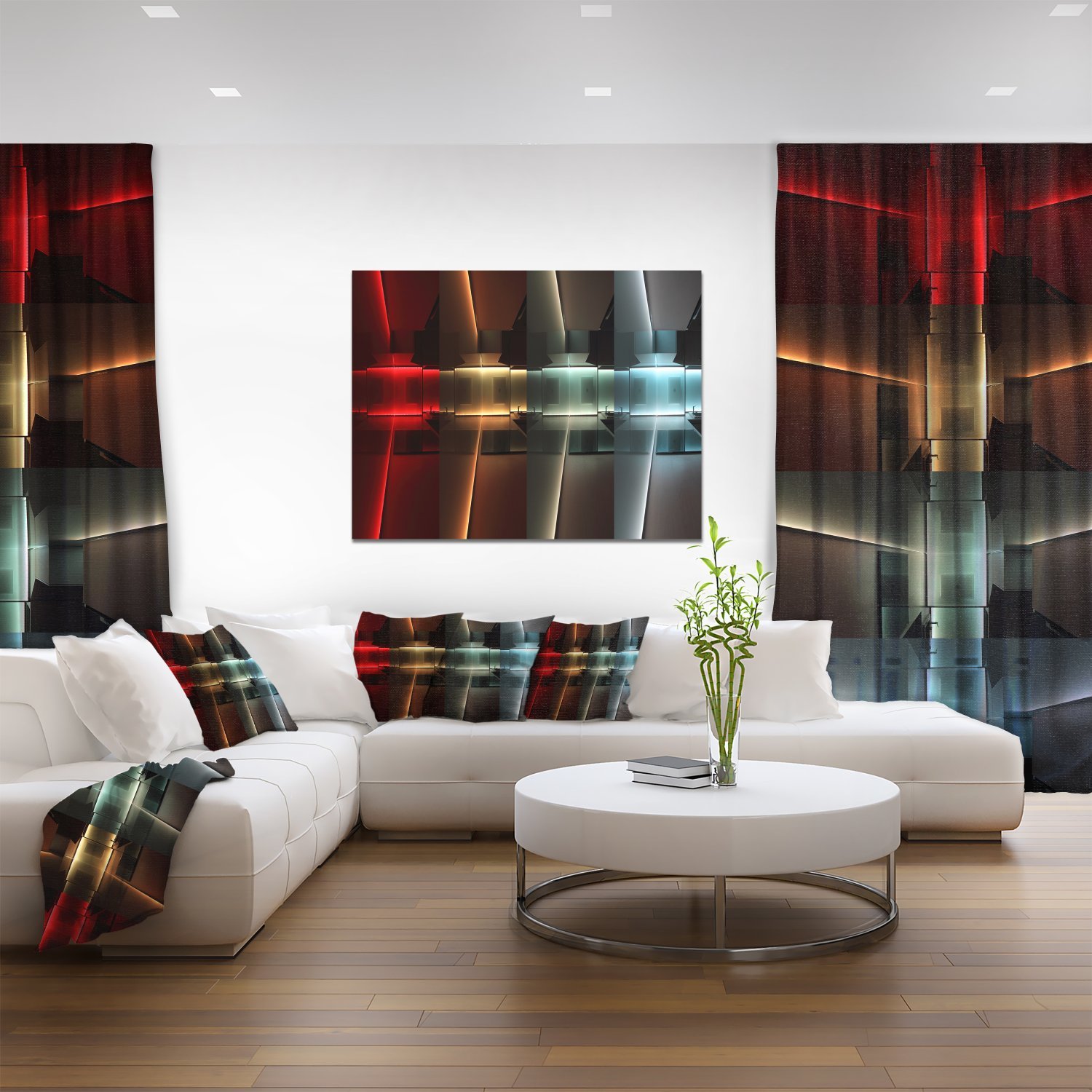 Modern LED Backlit Abstract Kitchen Canvas Art Print - Perfect for Home Decor, Dining Room & Contemporary Wall Art