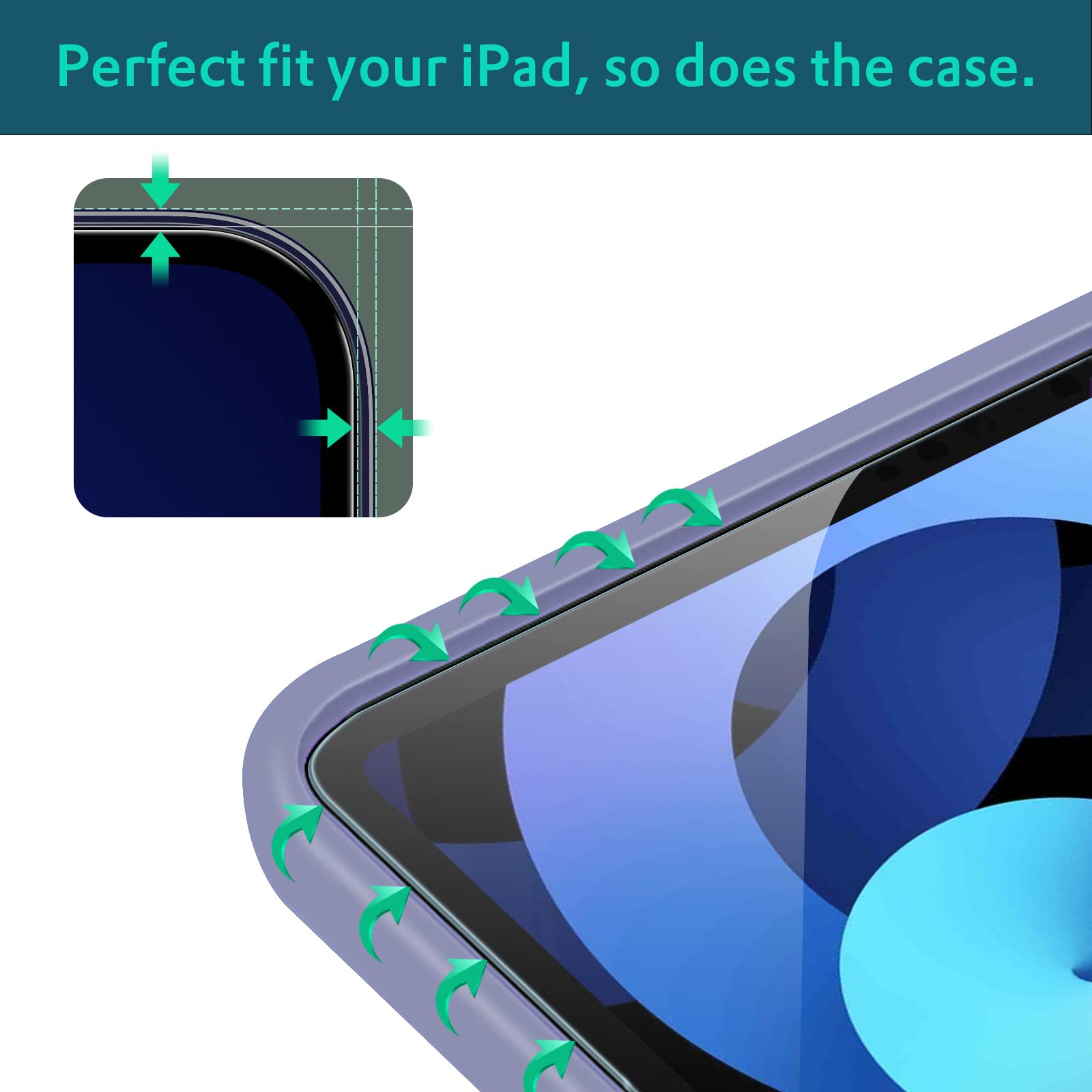 Premium Tempered Glass Screen Protector for iPad Air 4 & 5 (10.9 Inch) - 2 Pack Ultra Clear, Anti-Scratch, Bubble-Free with Easy Installation Frame - Perfect for Work, Study & Entertainment Protection