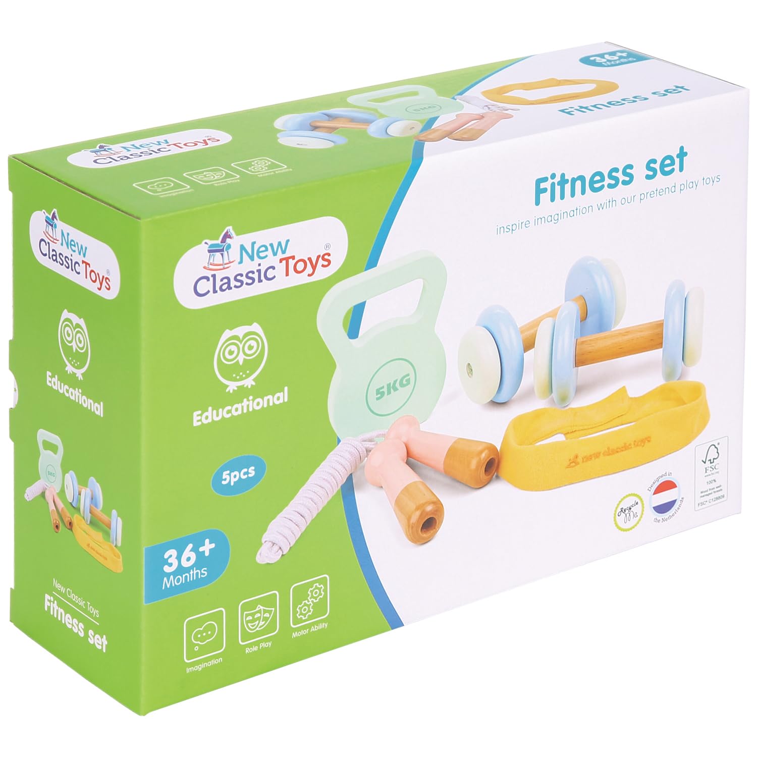 New Classic Toys - Fitness Kit for Kids & Adults | Fun Exercise Equipment for Home, Gym & Outdoor Activities