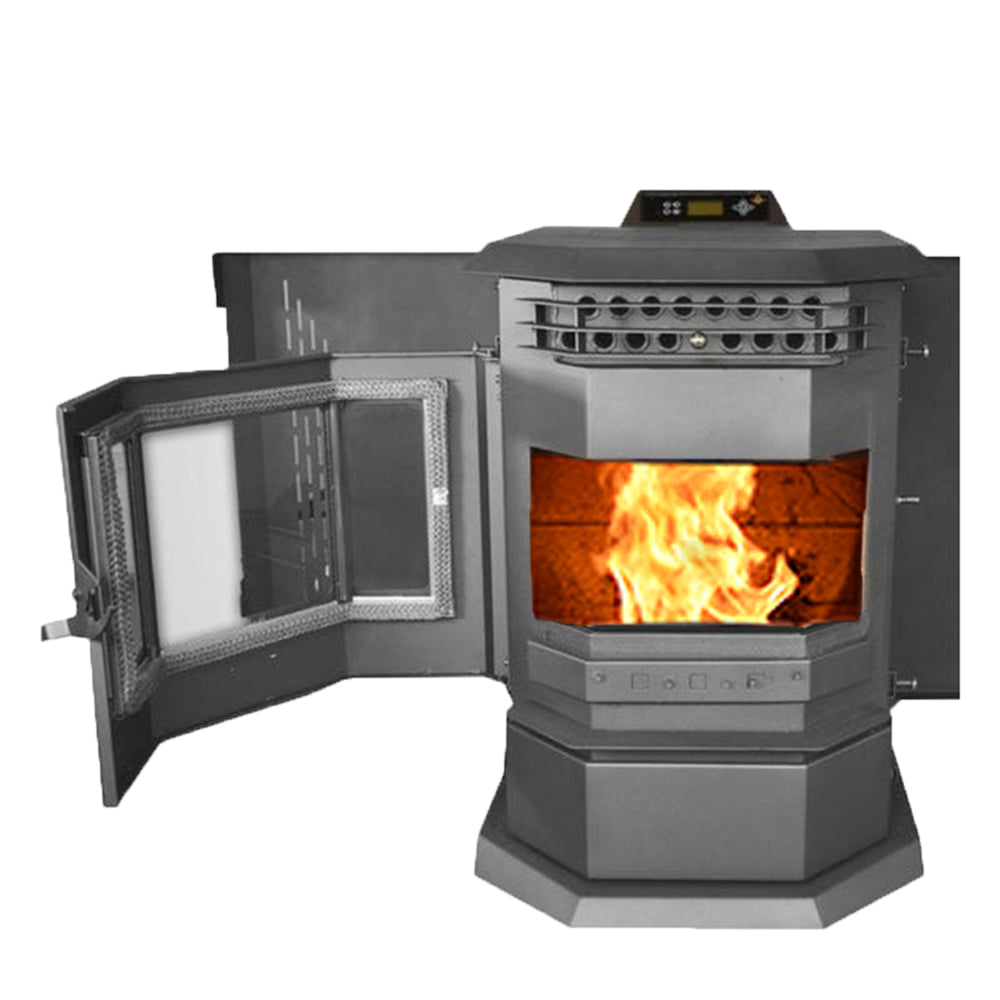 ComfortBilt HP22 Pellet Stove - Black Energy Efficient Heating Stove for Home, Cabin & RV | Eco-Friendly Wood Pellet Burner with High Heat Output