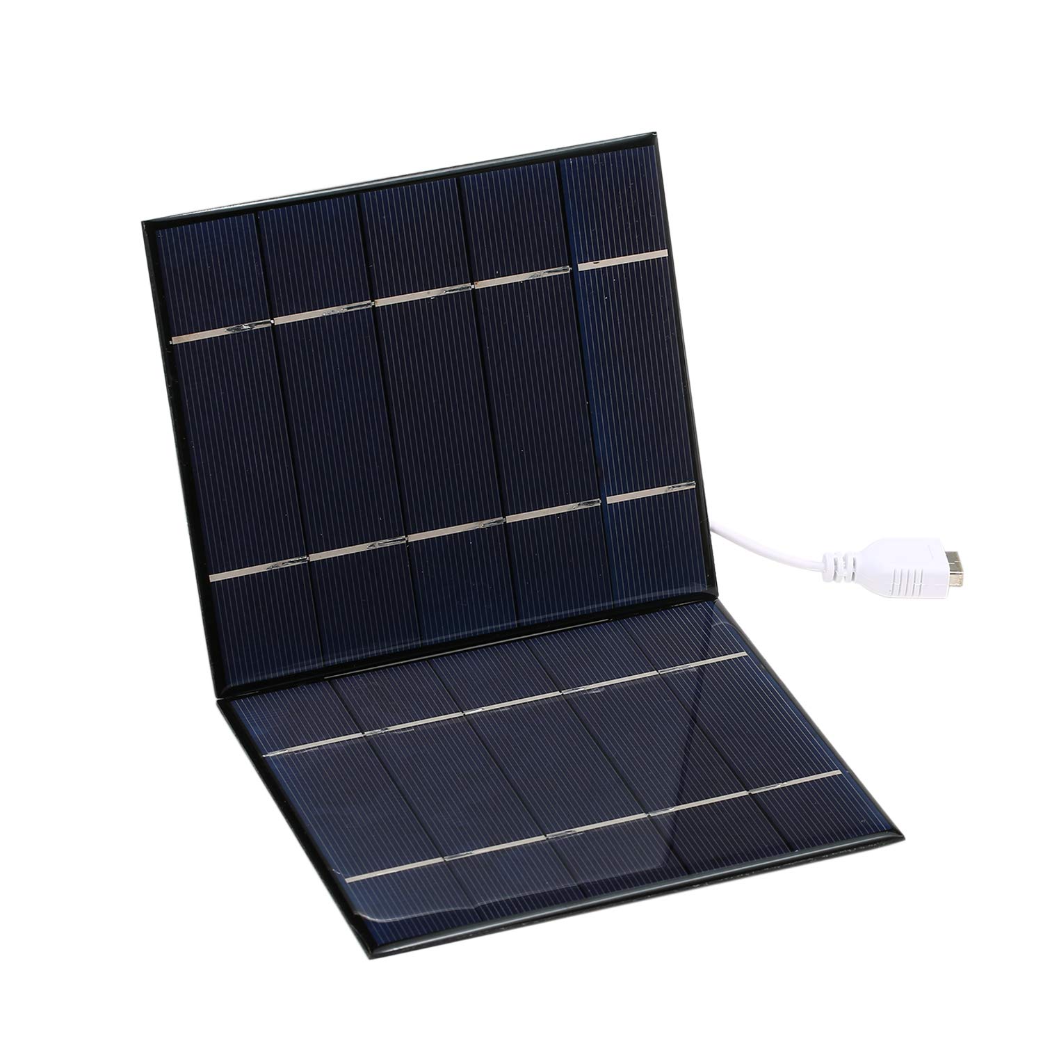 2 Pack 7W/5V Portable Solar Charger with USB Port - Foldable Solar Panel for Camping, Hiking & Travel - Compact Solar Power Bank for Phones, Tablets & Laptops - Perfect for Outdoor Adventures & Emergency Power Backup