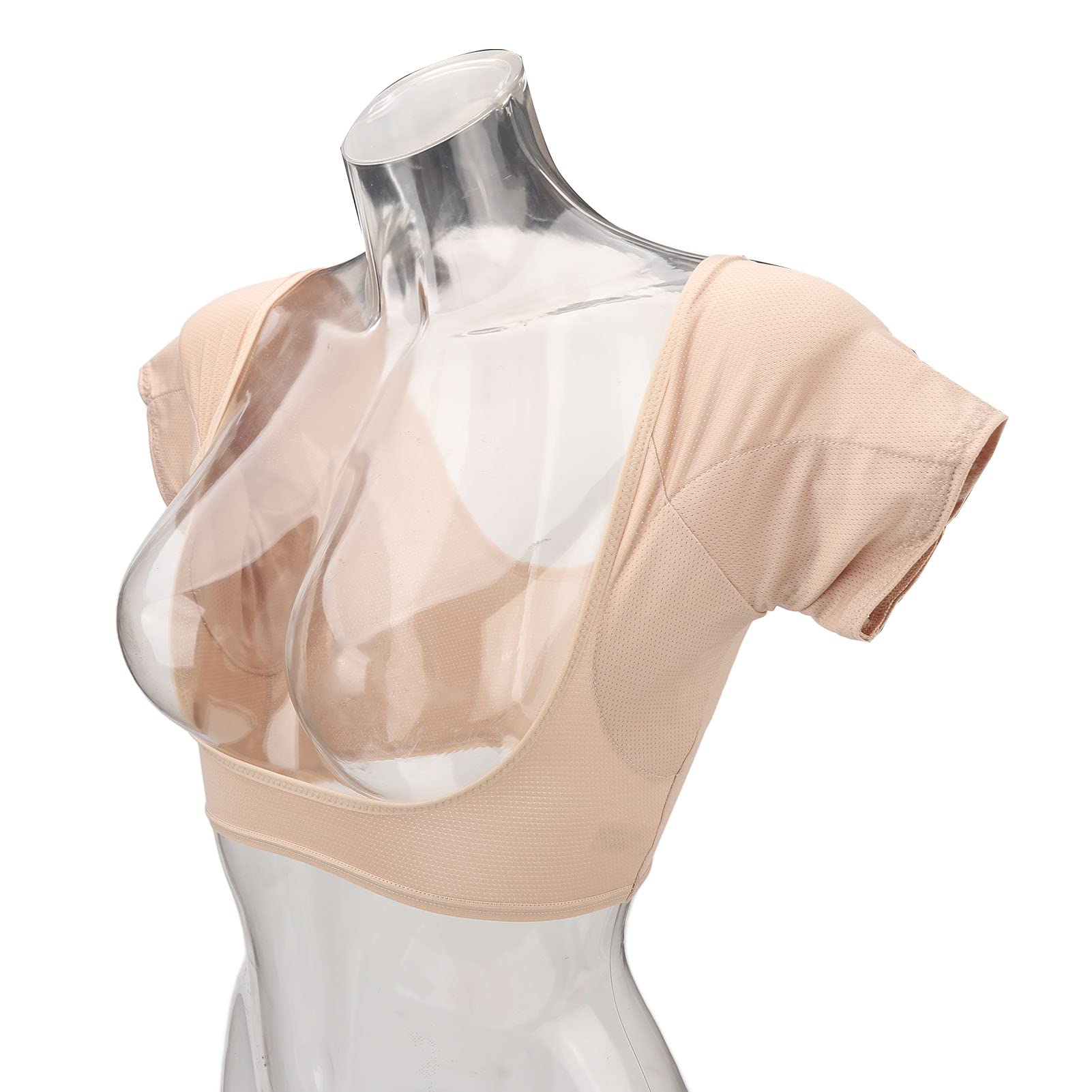 Breathable Underarm Sweat Vest for Women - 3-Layer Moisture-Wicking Polyester Fabric, Small Mesh Design, Washable & Comfortable Sweat Guard Undershirt (XL) - Perfect for Workouts, Yoga & Everyday Wear