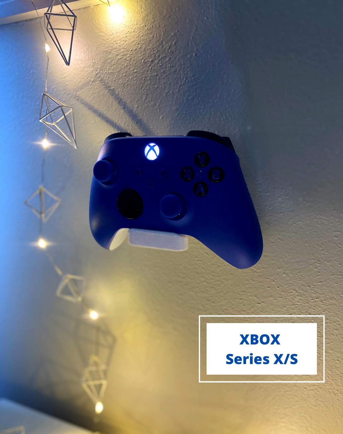 Xbox One Controller Wall Mount Kit - Damage-Free, Easy Install with 3M Command Strips (Light Green, 1-Pack) - Perfect for Gaming Room Organization & Console Accessories Storage